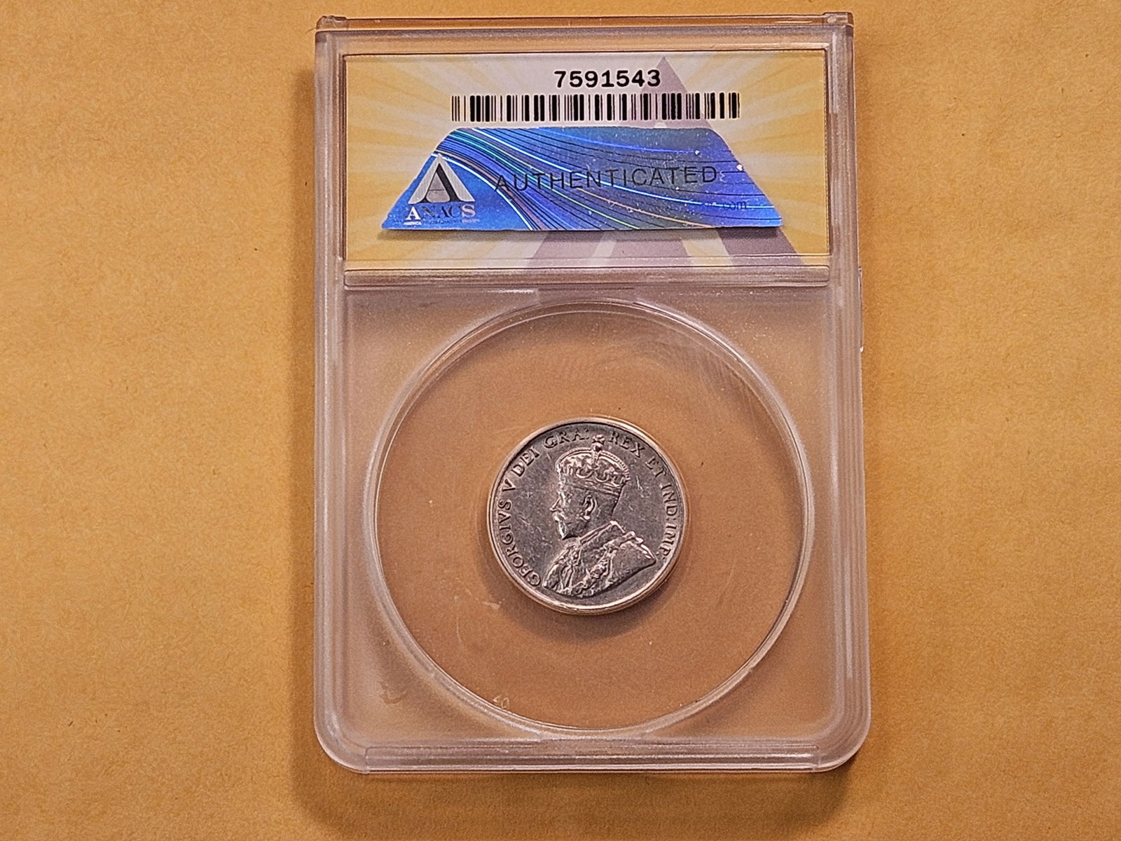 ANACS 1936 Canadian Nickel in About Uncirculated 58 - 3