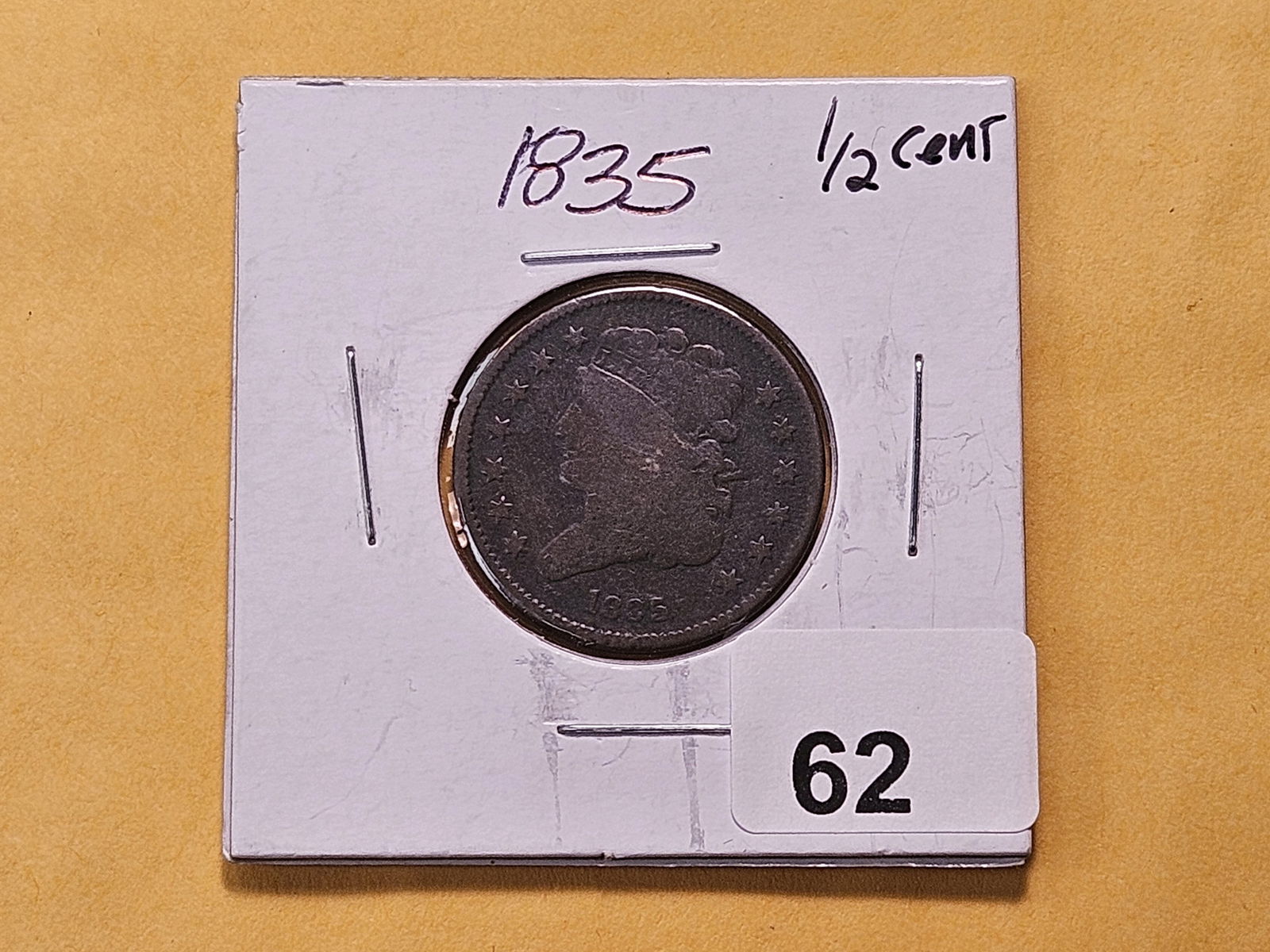 1835 Classic Head Half Cent - 2