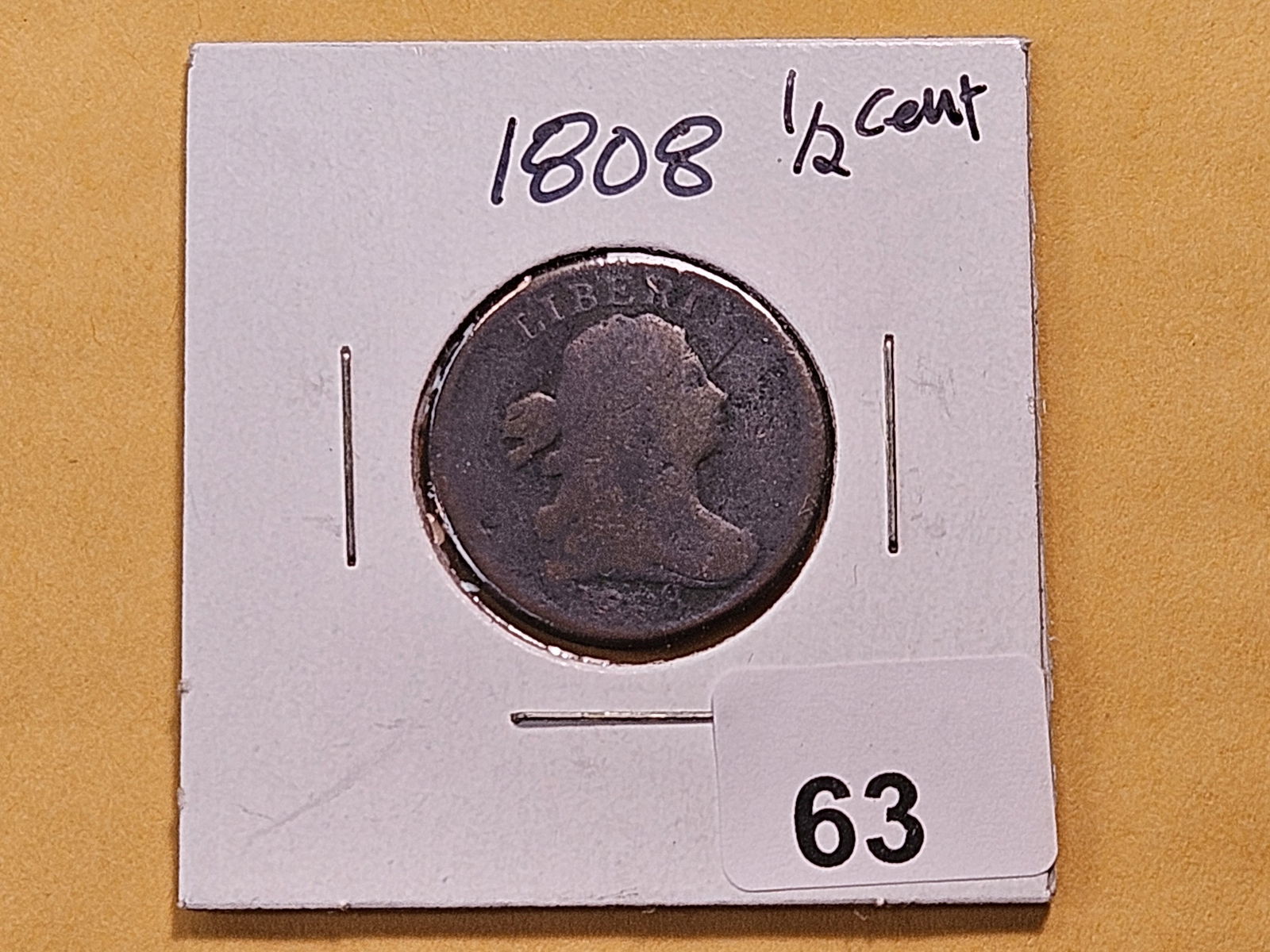 1808 Draped Bust Half Cent - 2