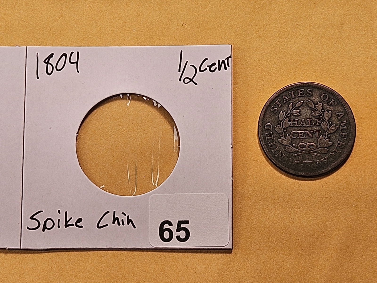 VARIETY! 1804 Draped Bust Half Cent - 4