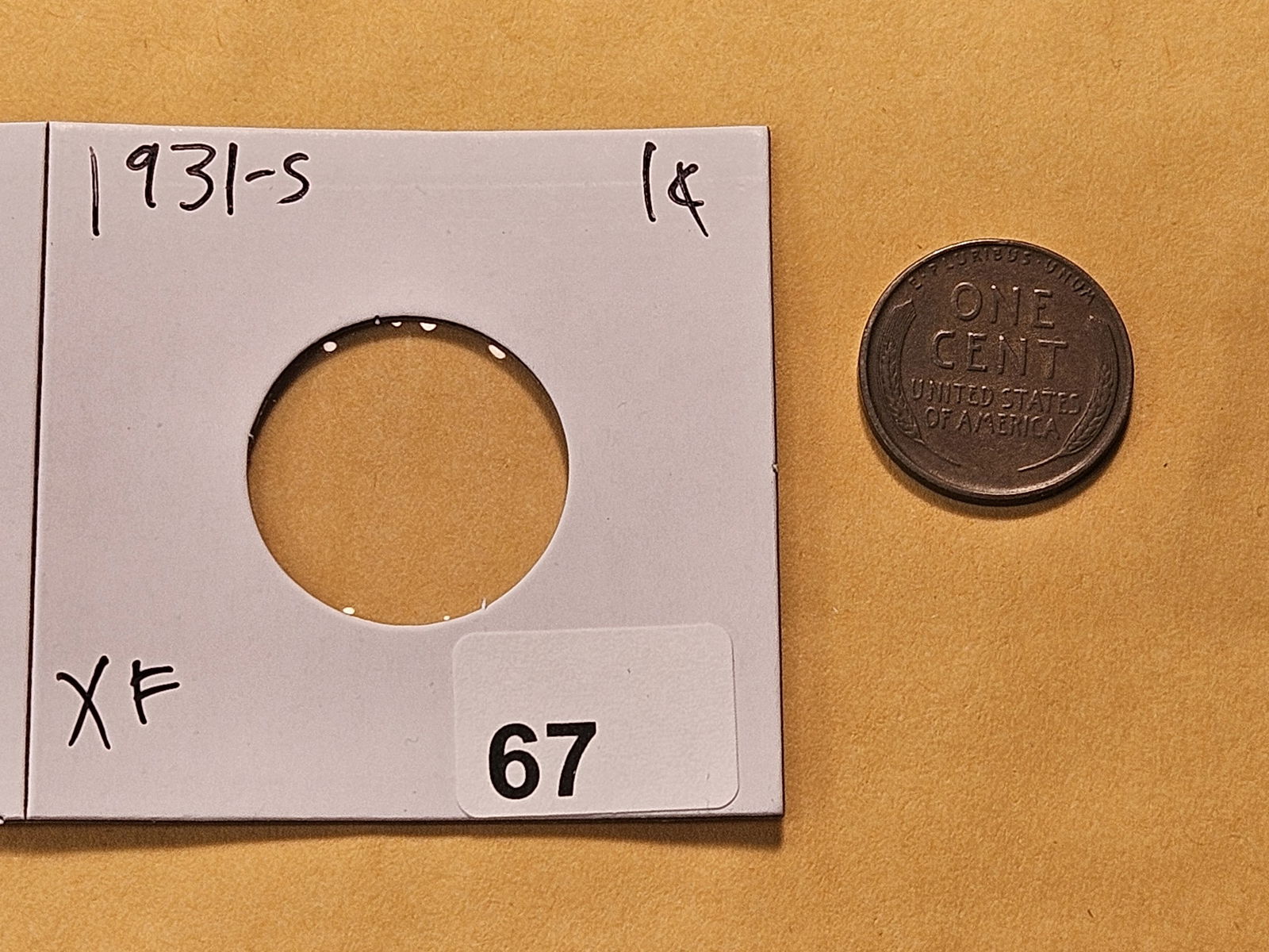 Semi-Key Date 1931-S Lincoln Wheat Cent - 3