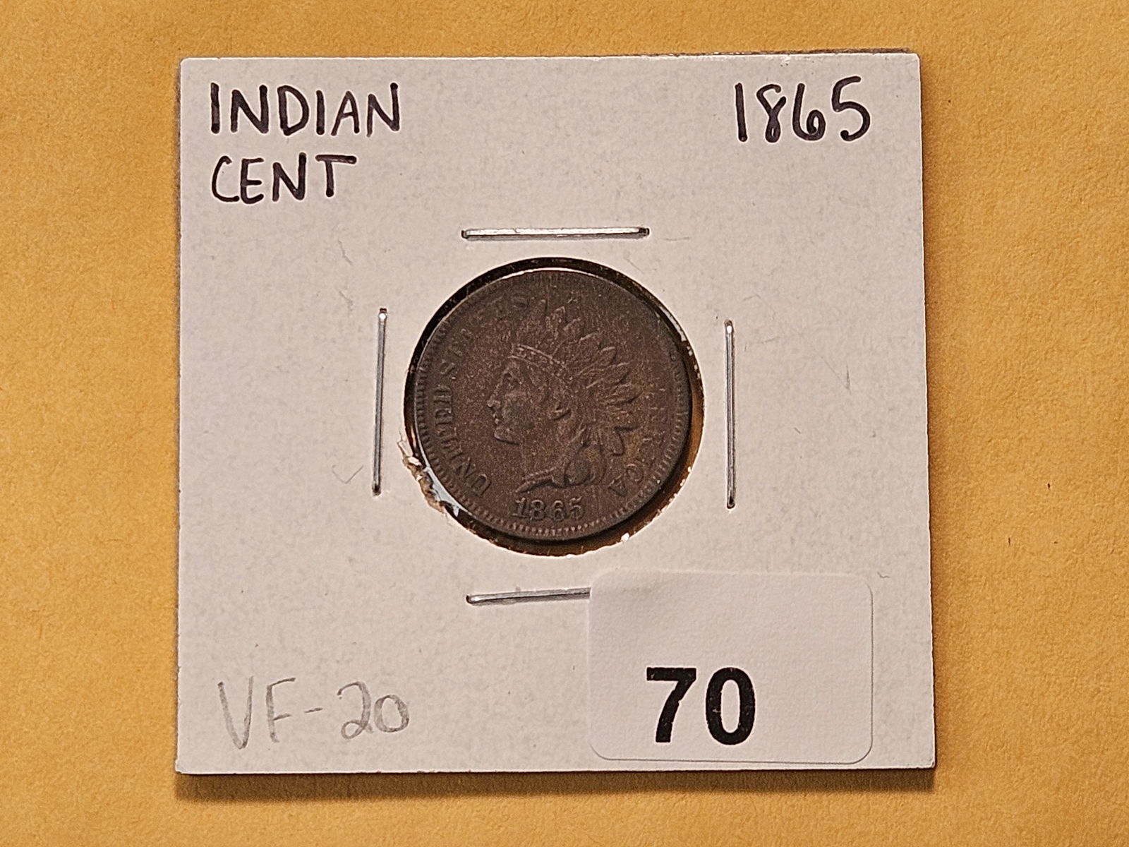 1865 Indian Head Cent - 2
