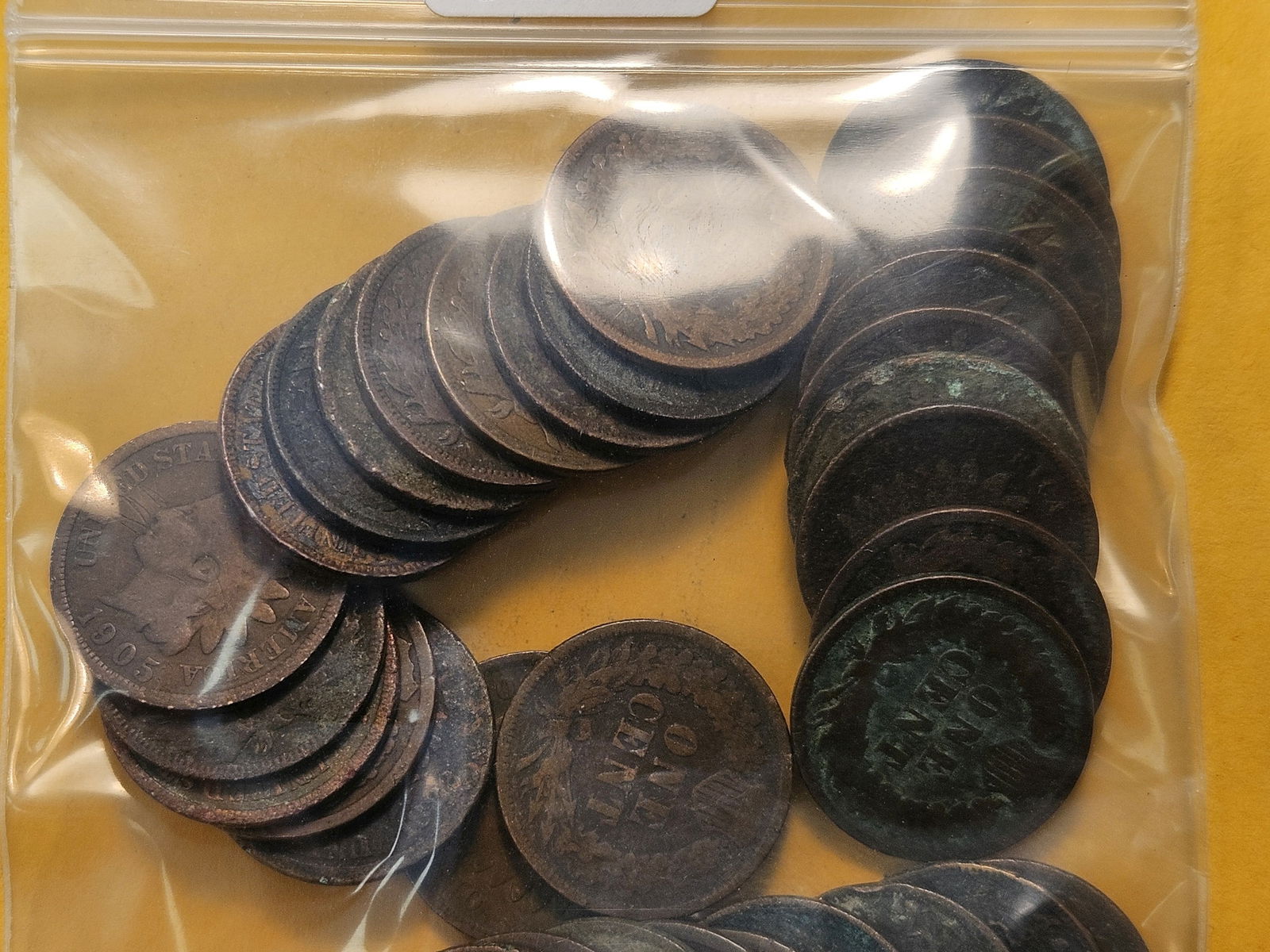 Fifty Mixed Indian Head Cents - 2