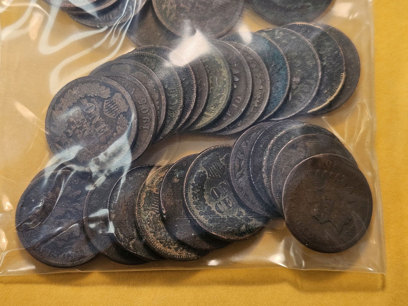 Fifty Mixed Indian Head Cents - 3