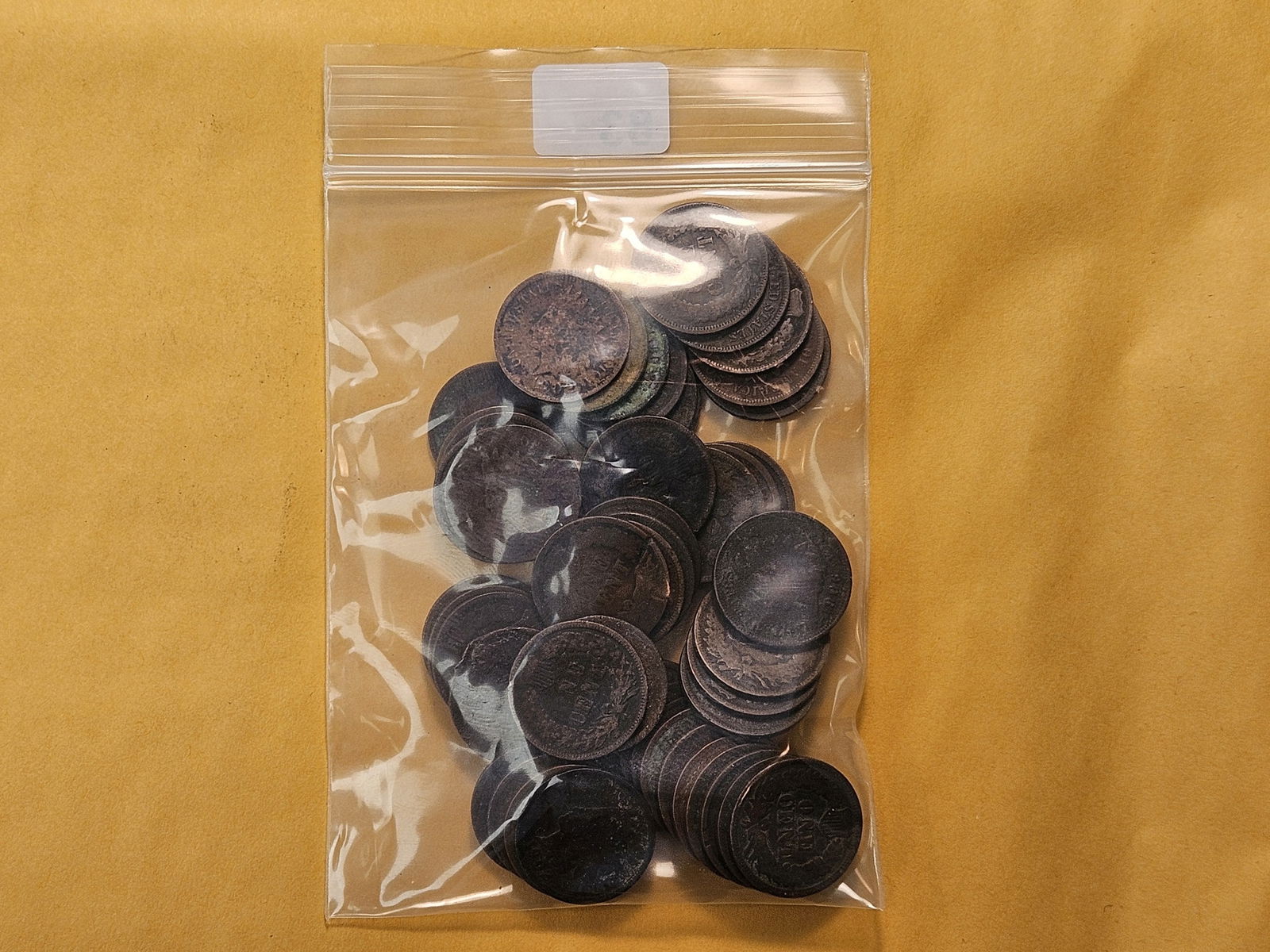 Fifty Mixed Indian Head Cents - 4