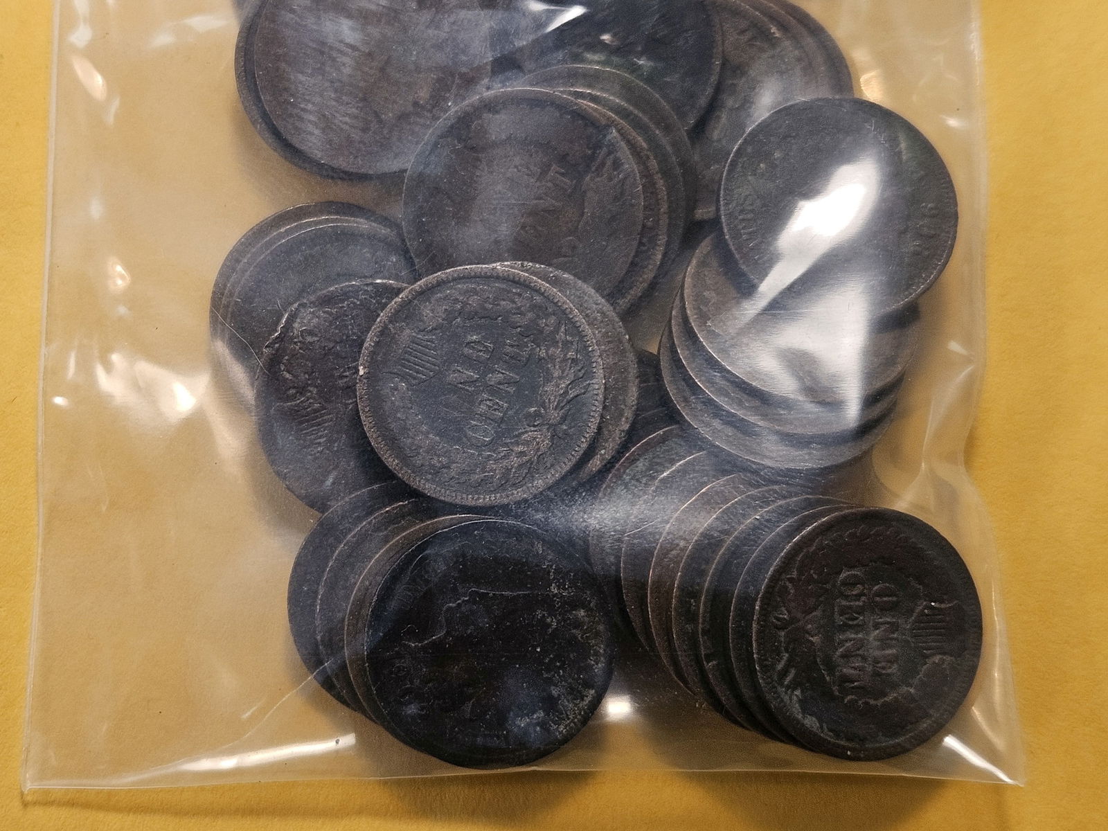 Fifty Mixed Indian Head Cents - 6