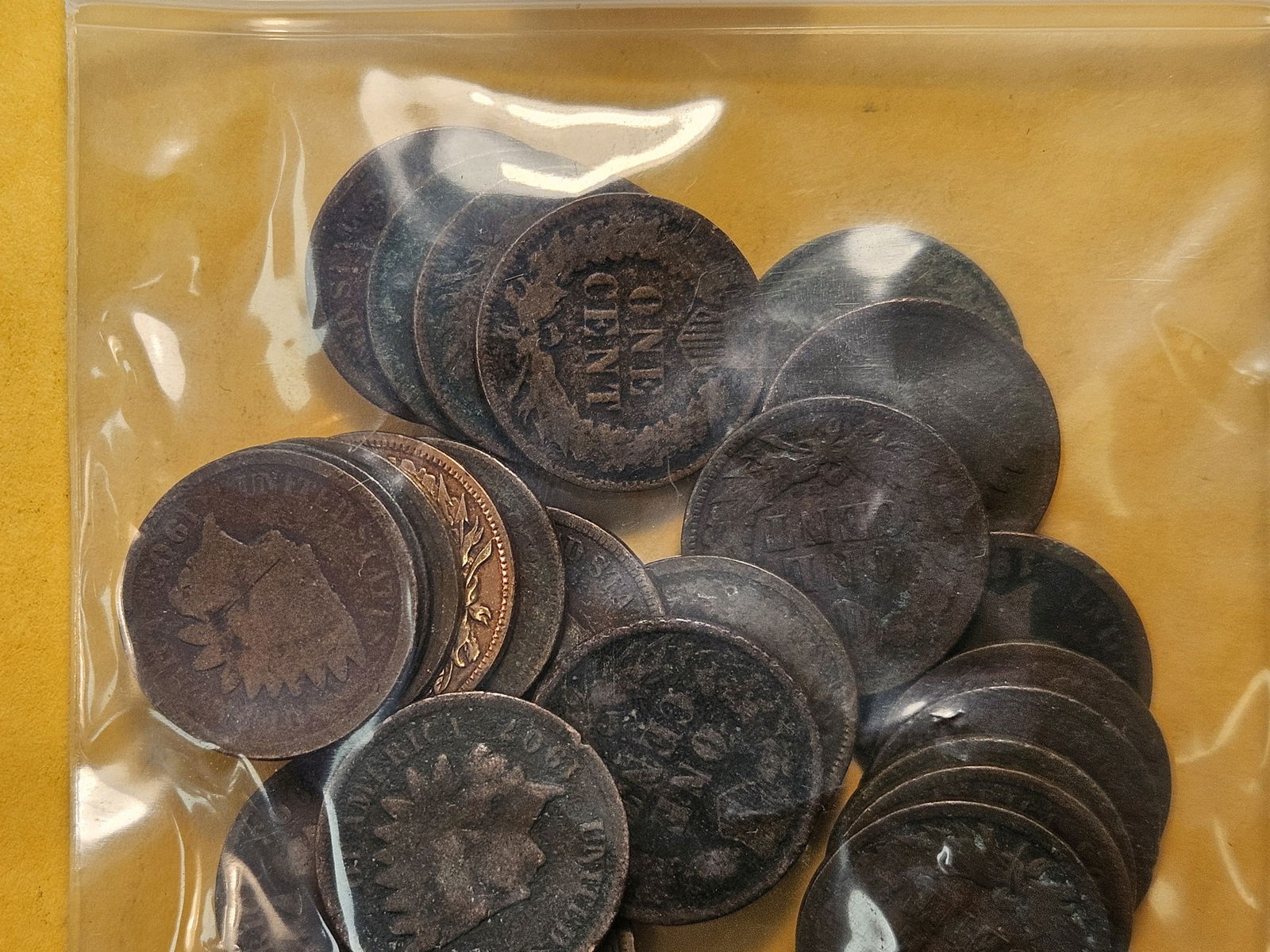 Forty-five Mixed Indian Head Cents - 2