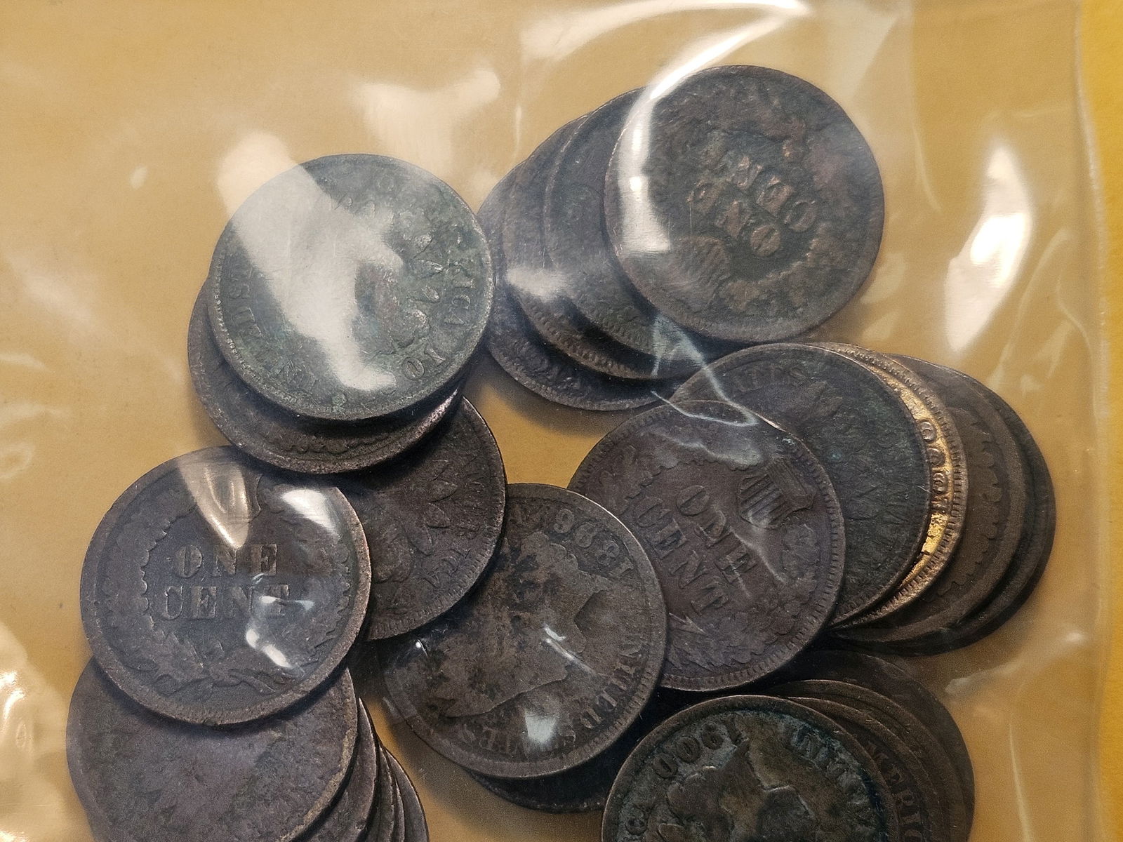 Forty-five Mixed Indian Head Cents - 5