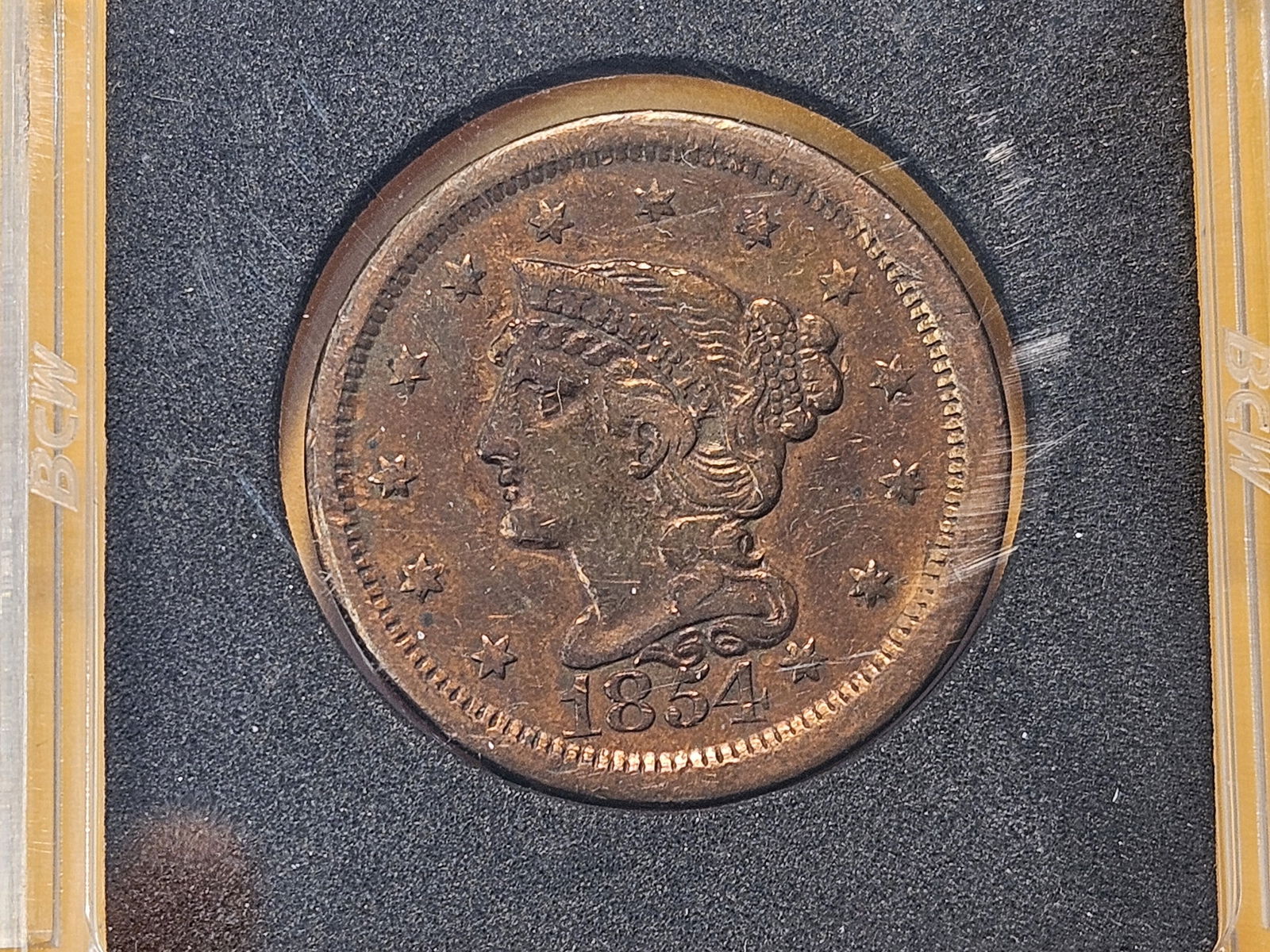 1852 and 1854 Braided Hair Large Cents - 3