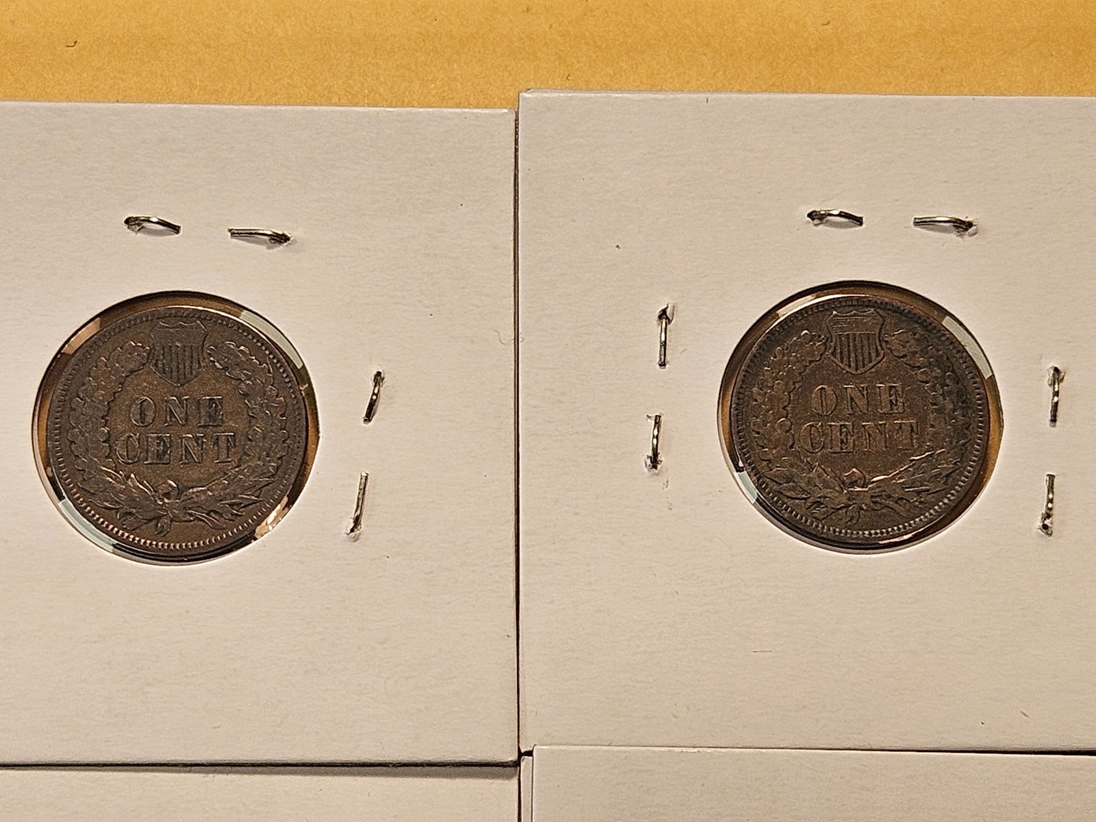 Four Circulated Indian Head Cents - 7