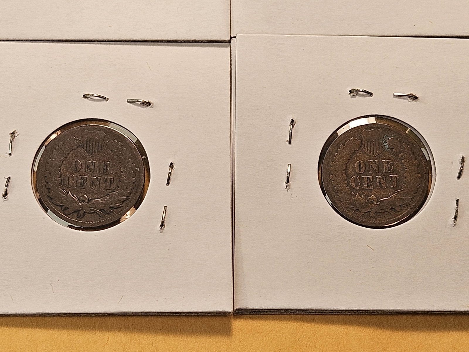 Four Circulated Indian Head Cents - 8