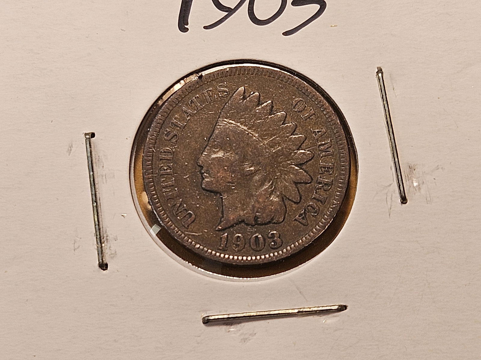 Five Circulated Indian Head Cents - 4