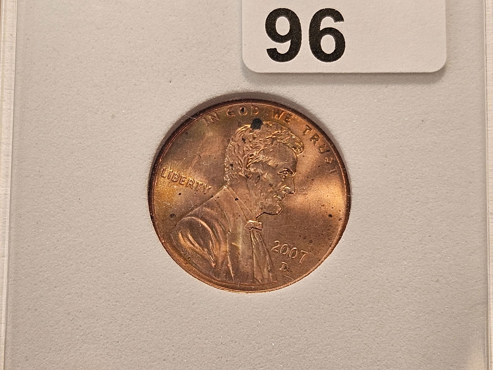 1958-D Wheat Cent with 2007 and 2007-D Lincoln Cents - 3