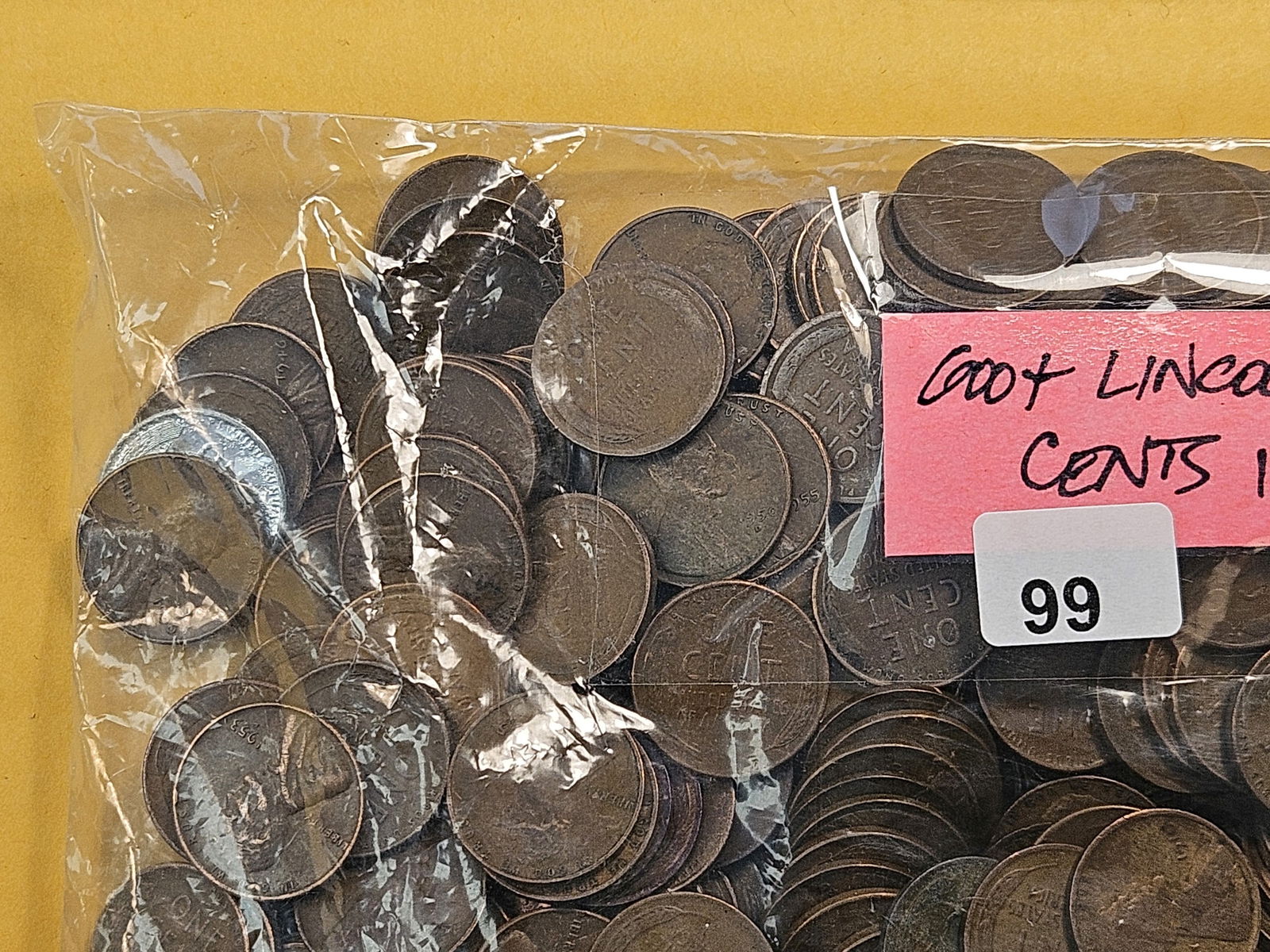 Large Bag of 600+ Wheat Cents - 2