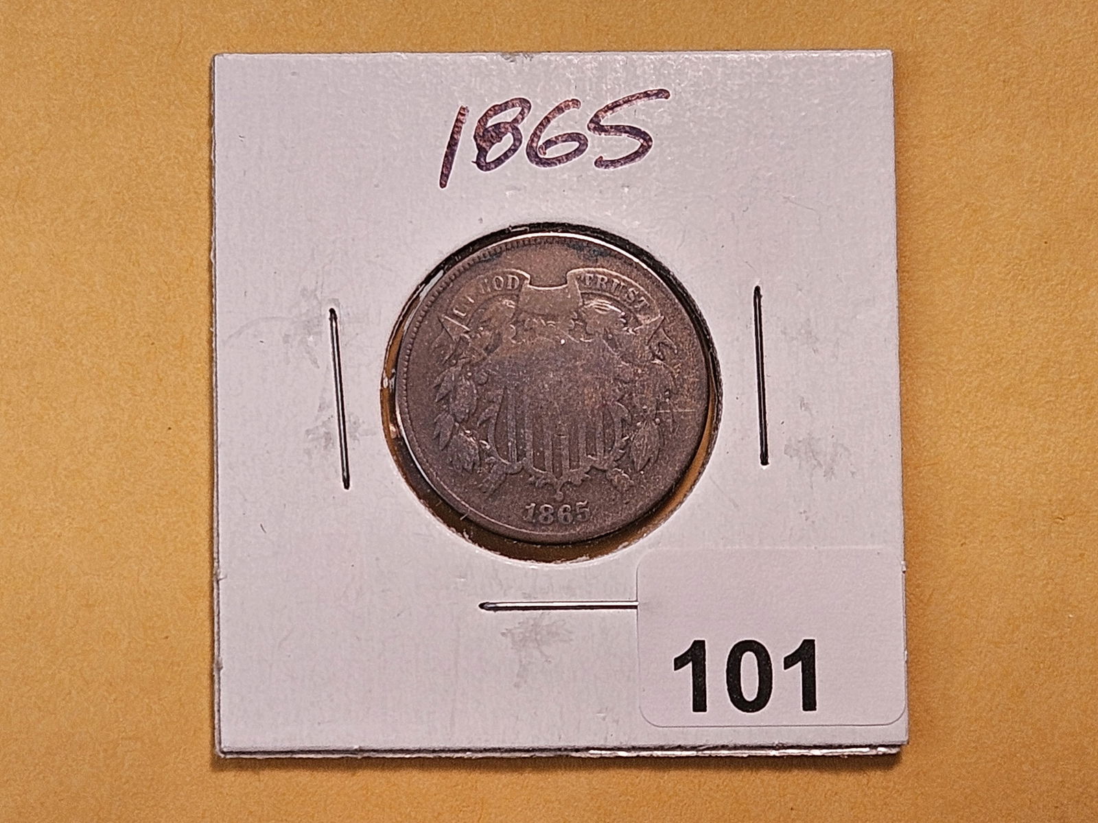1865 Two Cent Piece - 2