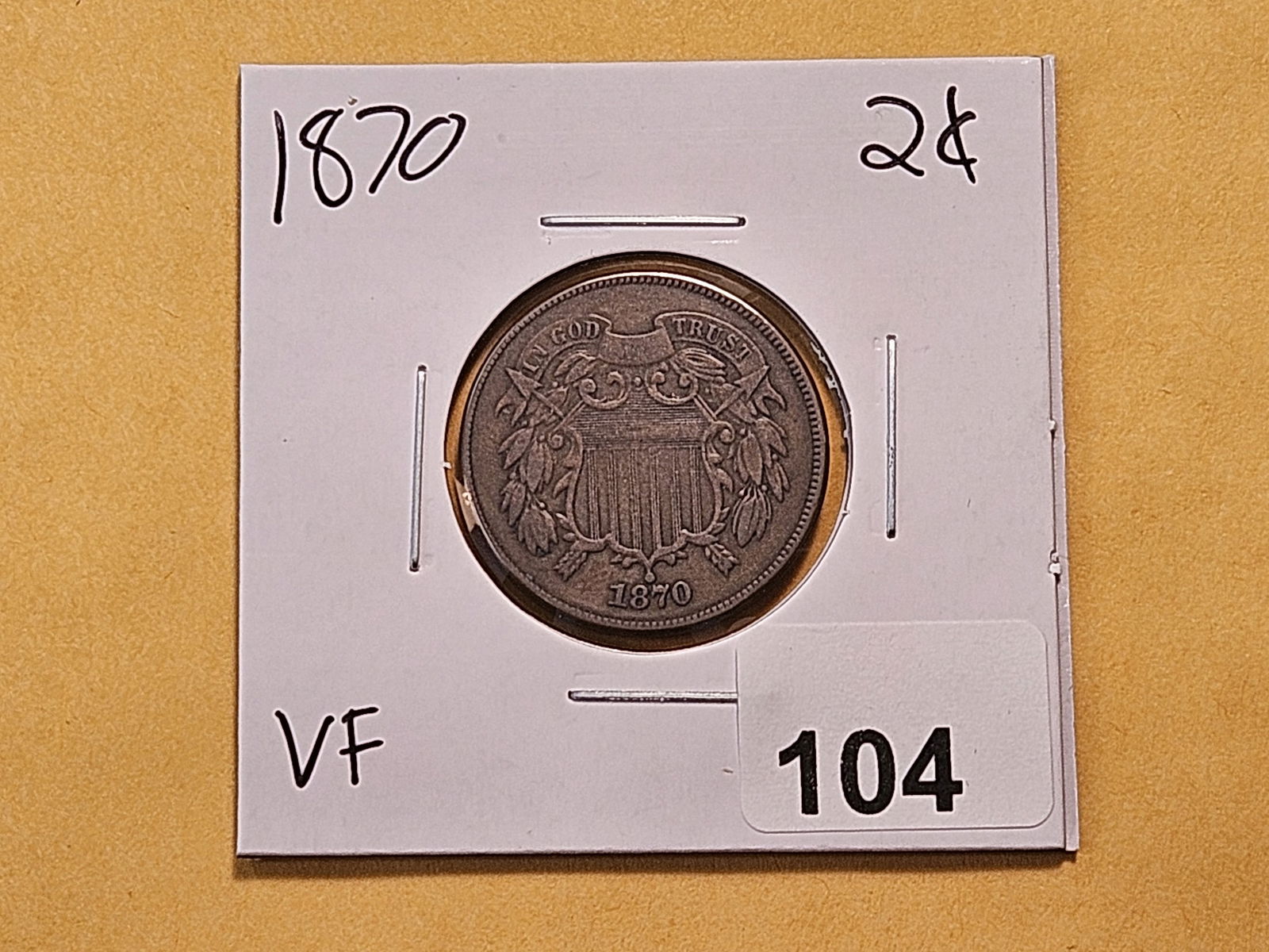 1870 Two Cent Piece - 2