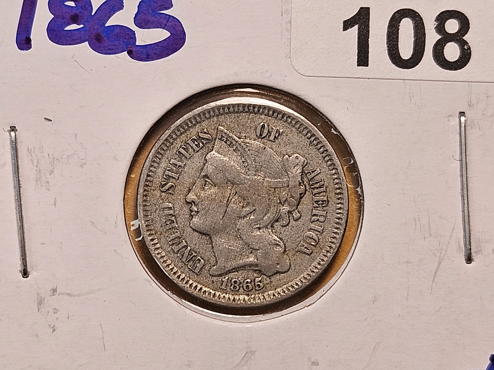 1865 Three Cent Nickel (1 of 4)