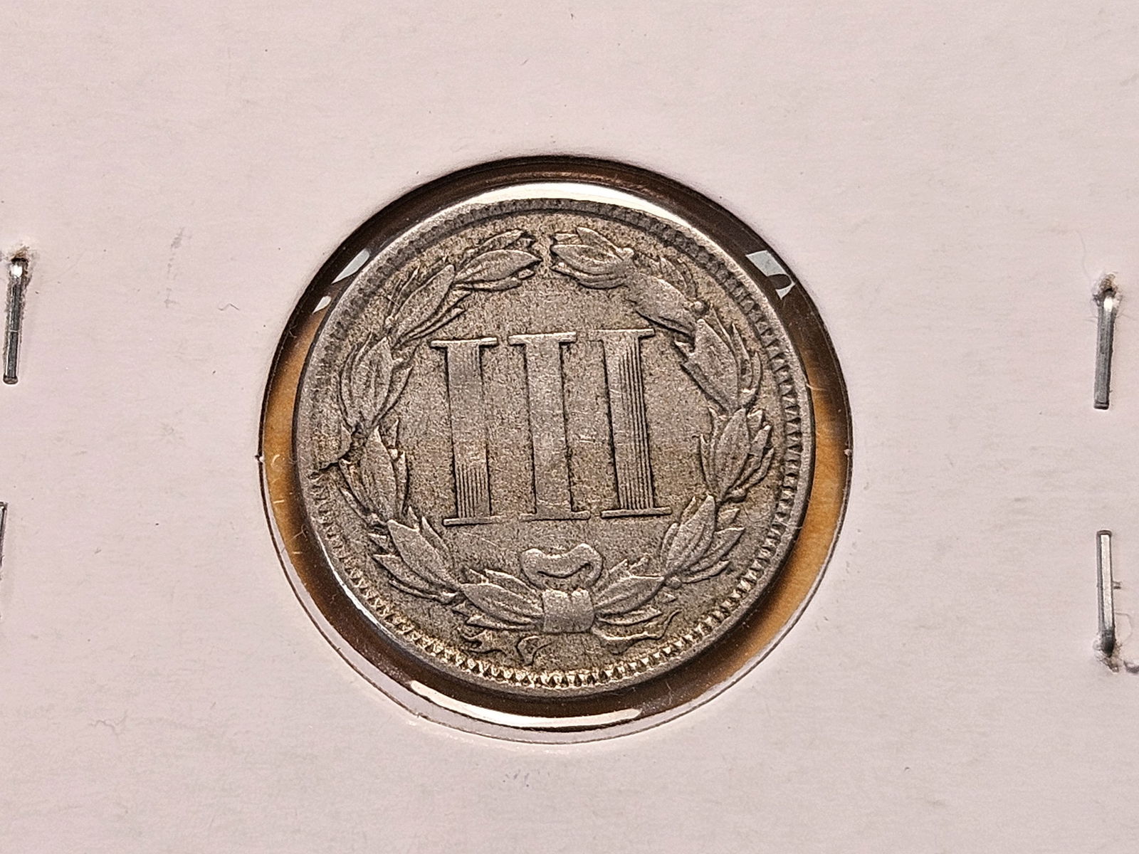 1865 Three Cent Nickel - 4