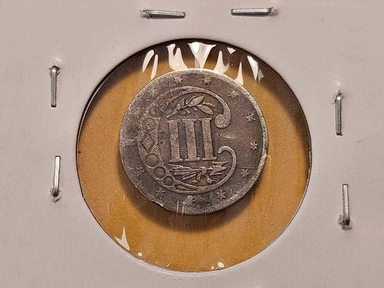 1854 Three Cent Silver - 4