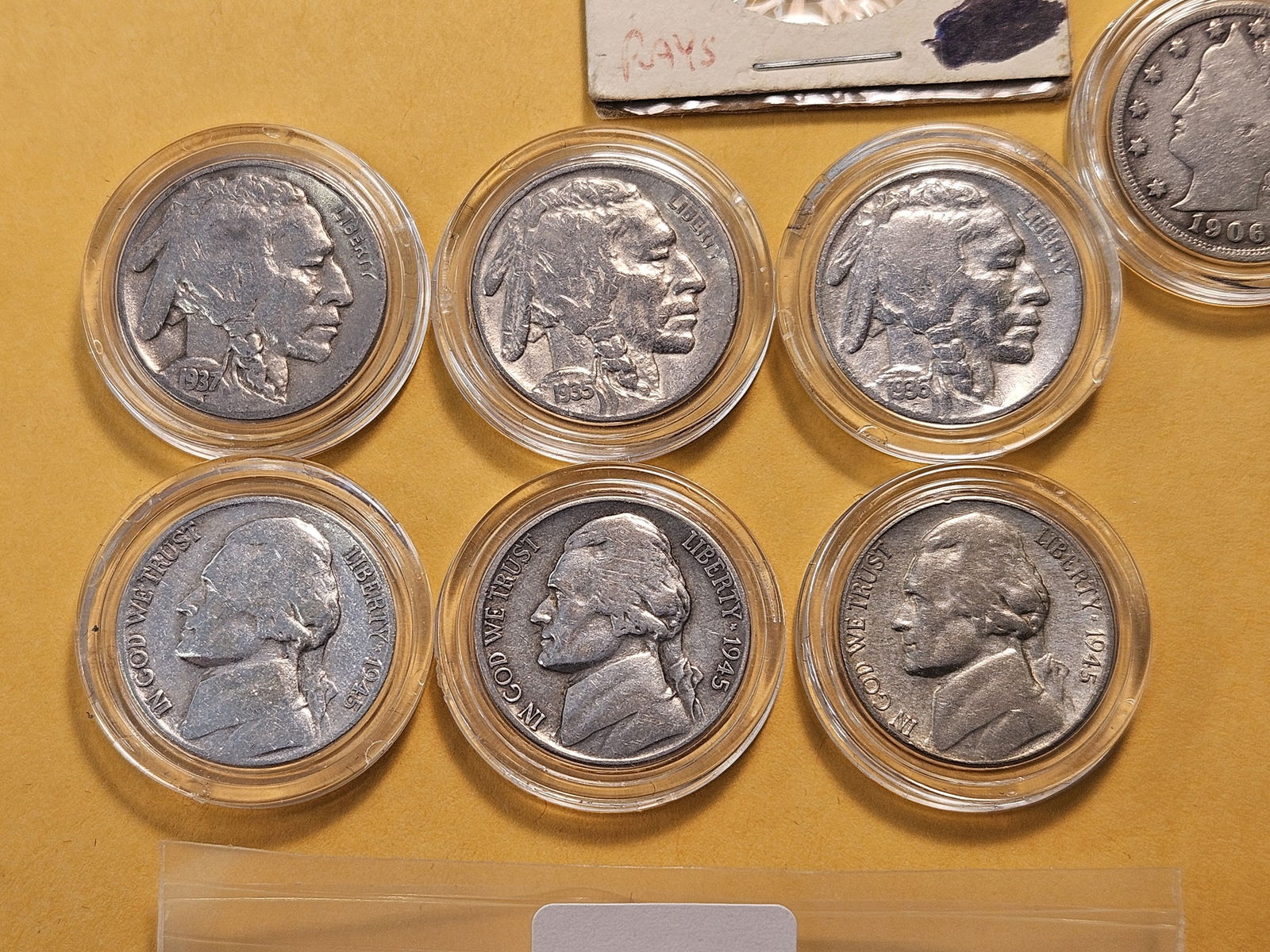 Nine Mixed Circulated Nickels - 3