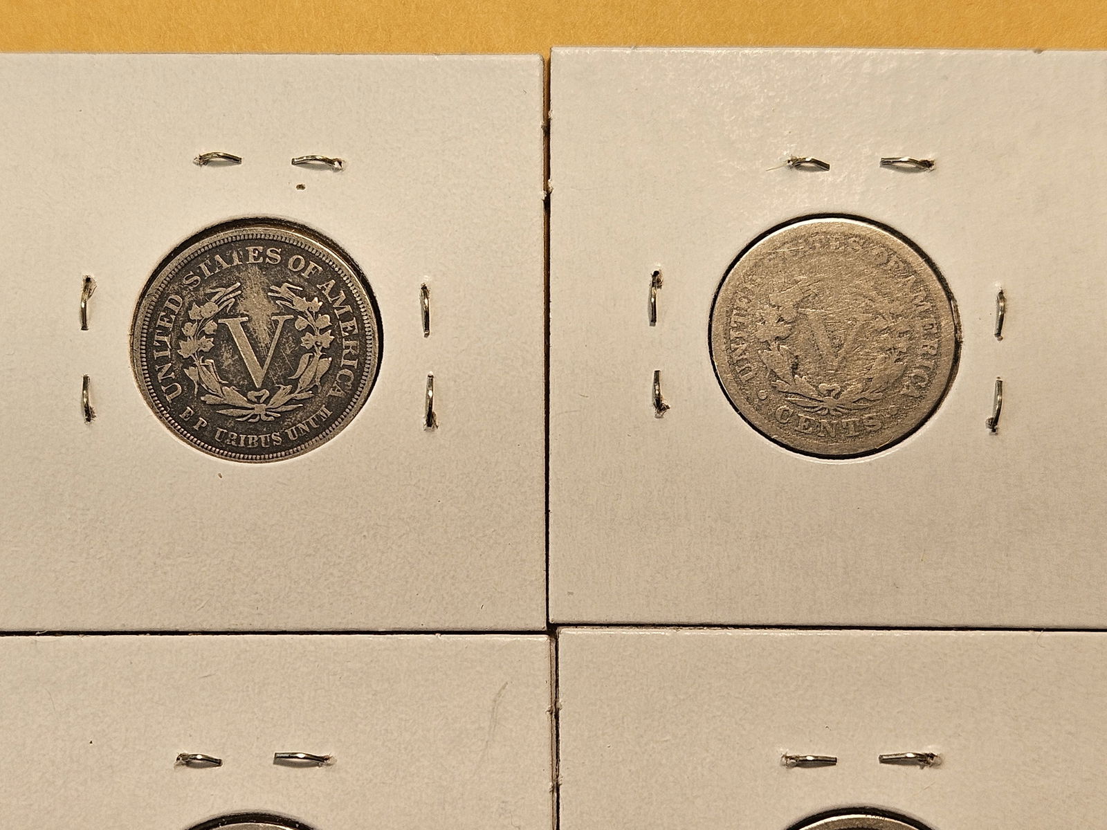 Four Circulated Liberty V Nickels - 5