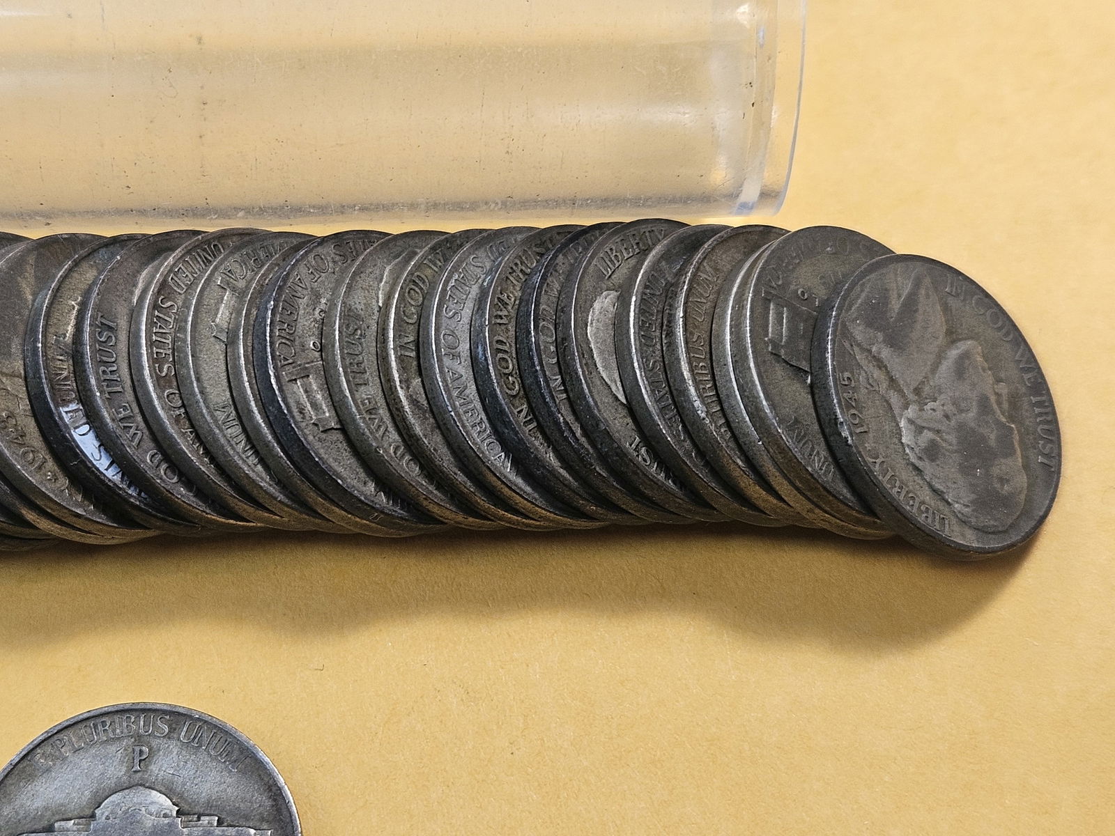 Full Roll of Wartime Silver Jefferson Nickels - 6