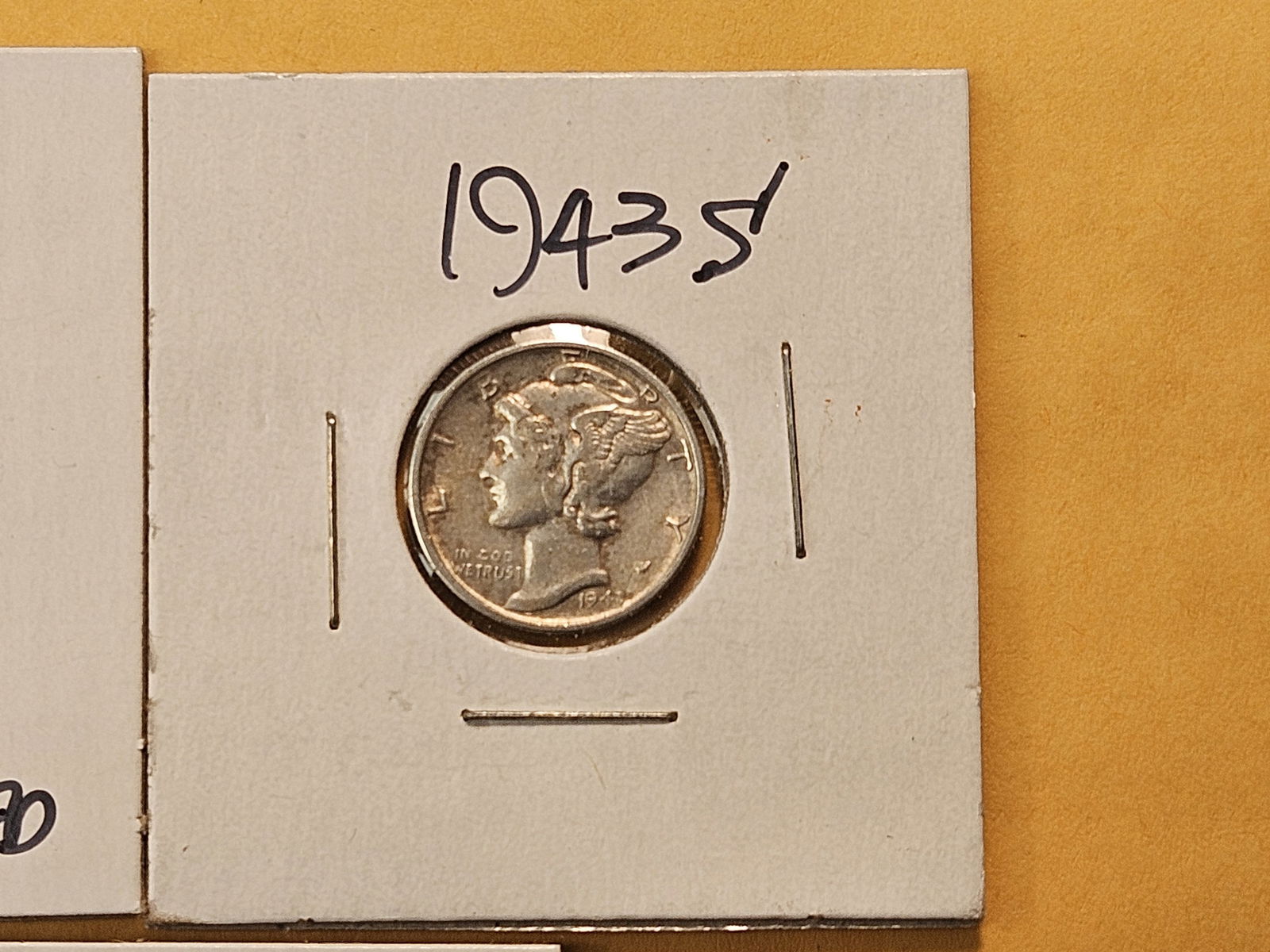 Two Brilliant Uncirculated and three Circulated Mercury Silver Dimes - 3