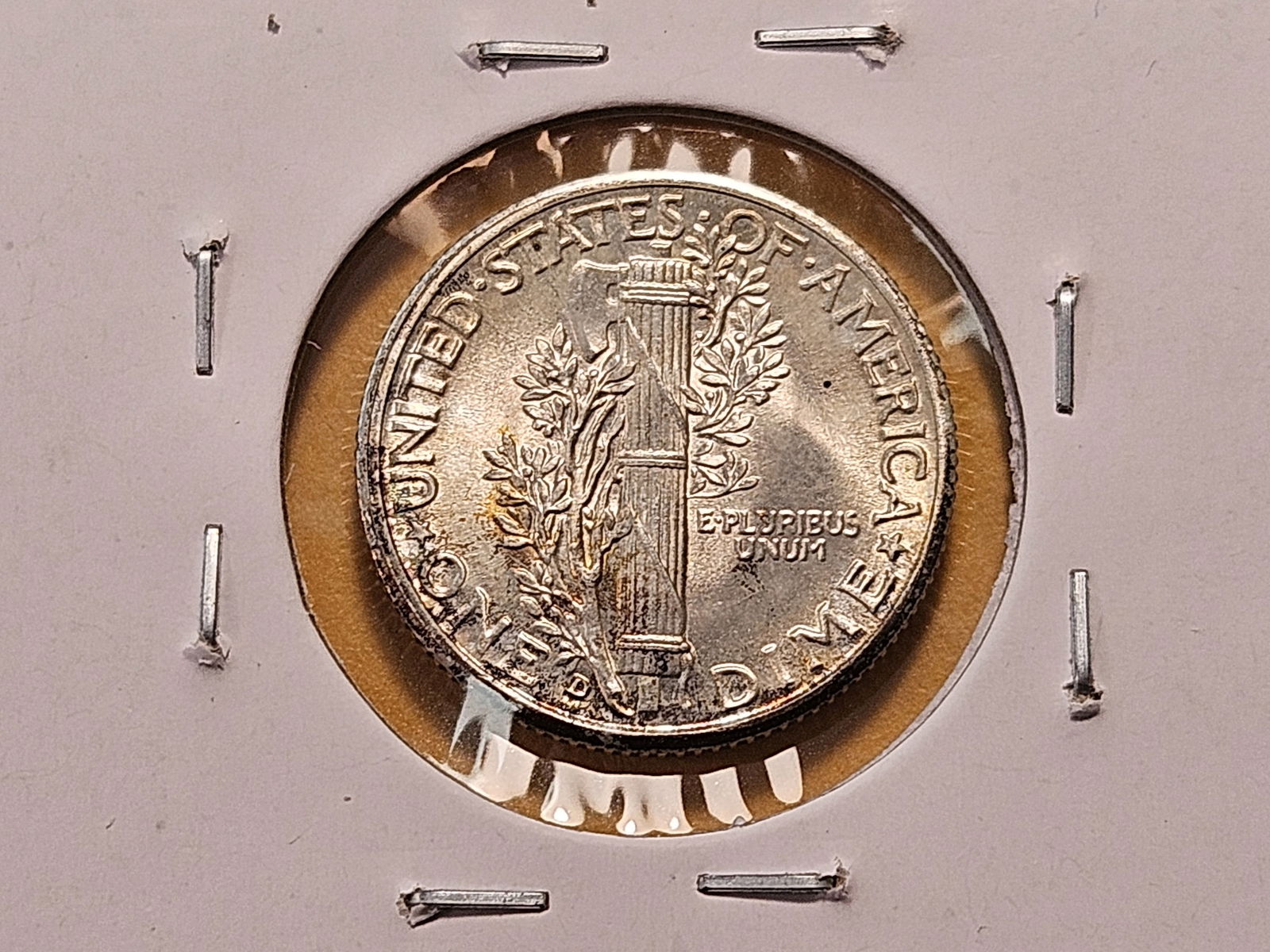 Brilliant Uncirculated 1938-D Mercury Silver Dime - 4