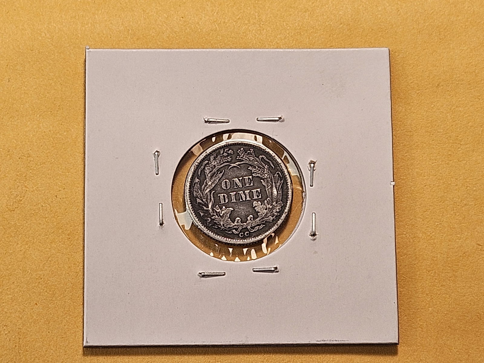 CARSON CITY! 1876-CC Mercury Silver Dime - 3