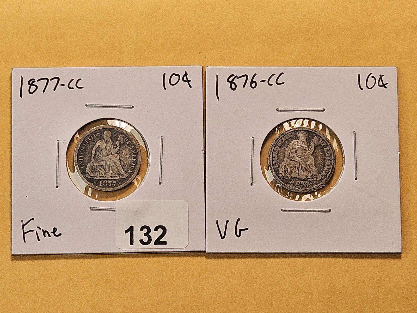 CARSON CITY! Two Mercury Silver Dimes (1 of 6)