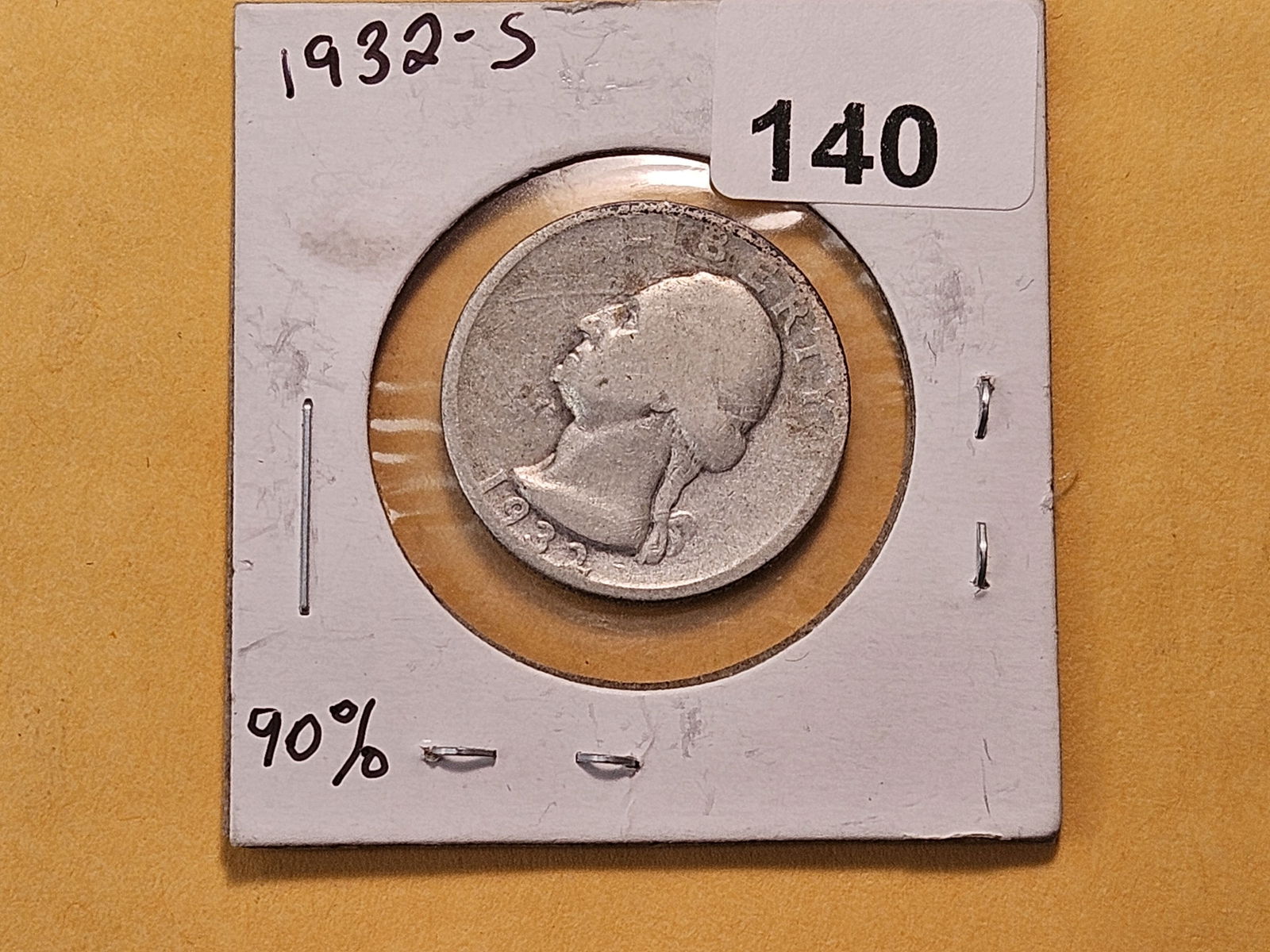 KEY DATE! 1932-S Washington Silver Quarter - 2