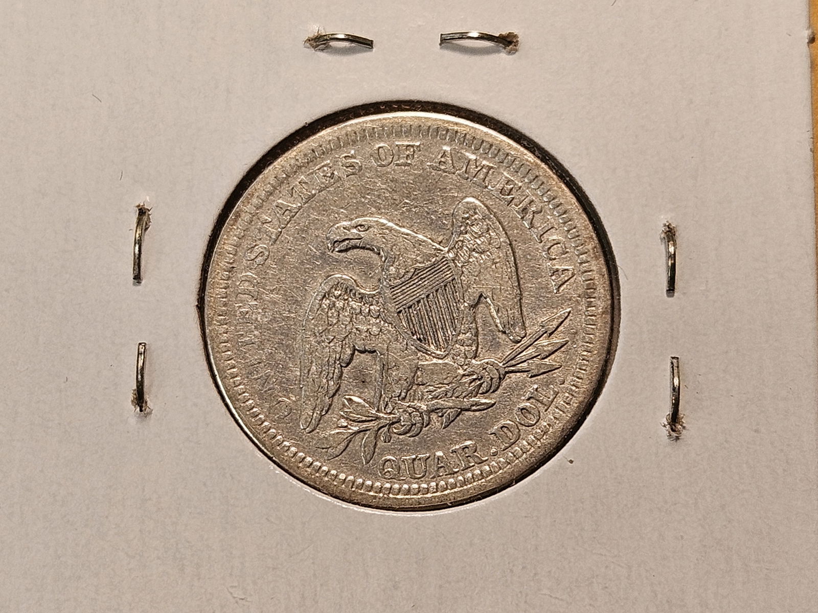 1854 Seated Liberty Silver Quarter - 4