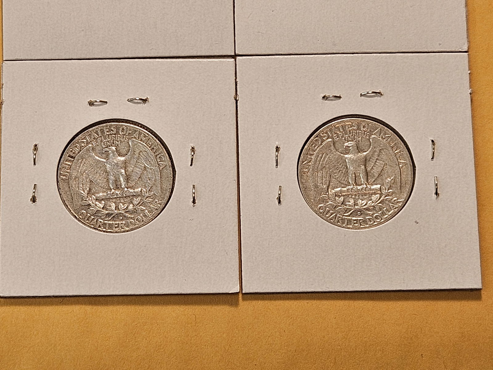 1914 Barber Silver Quarter and three Washington Silver Quarters - 6