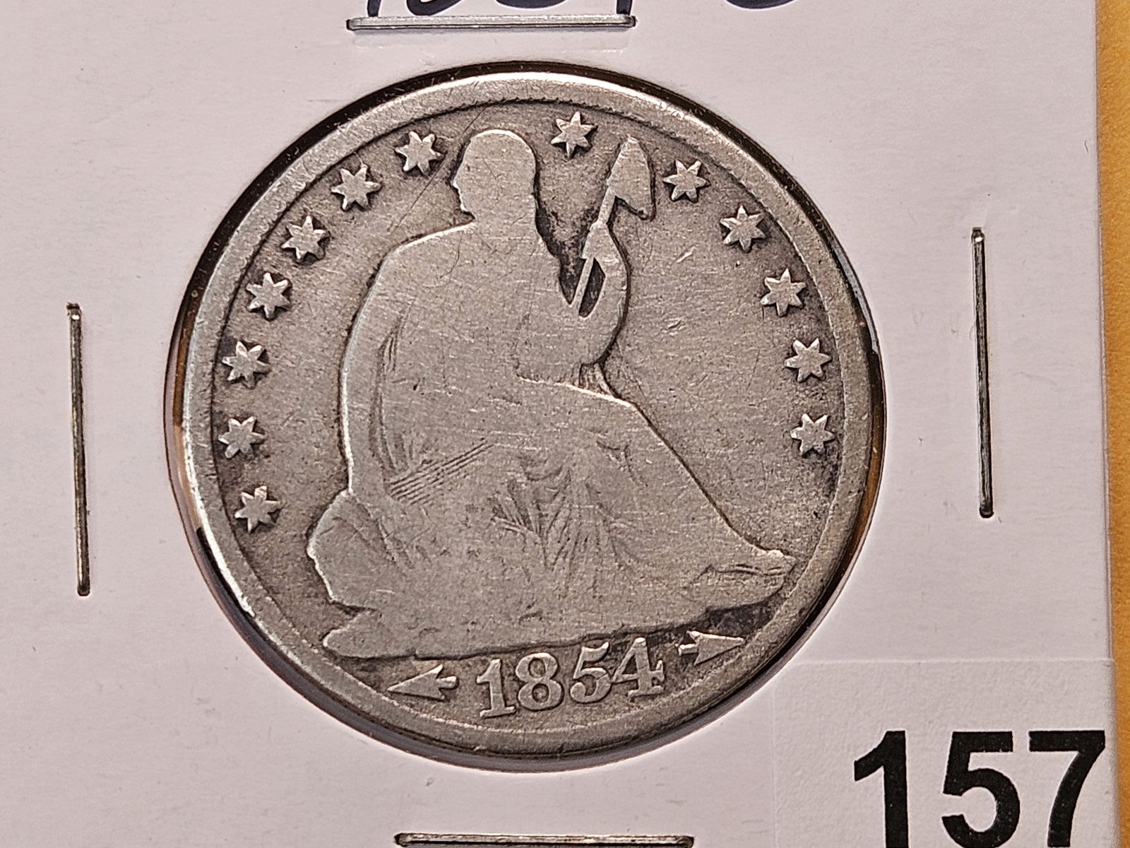 1854-O Seated Liberty Silver Half Dollar (1 of 4)