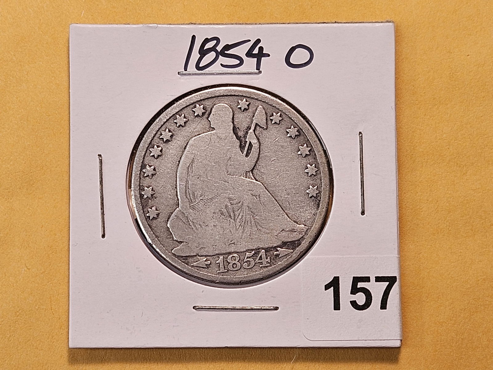 1854-O Seated Liberty Silver Half Dollar - 2