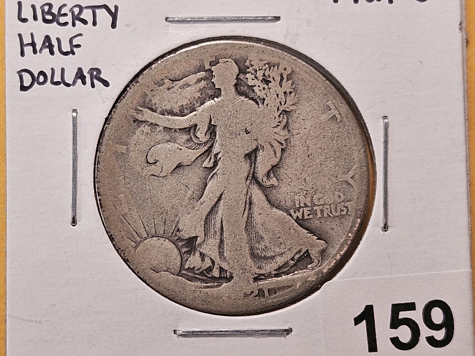 Semi-Key Date 1921-S Walking Liberty Silver Half Dollar (1 of 4)