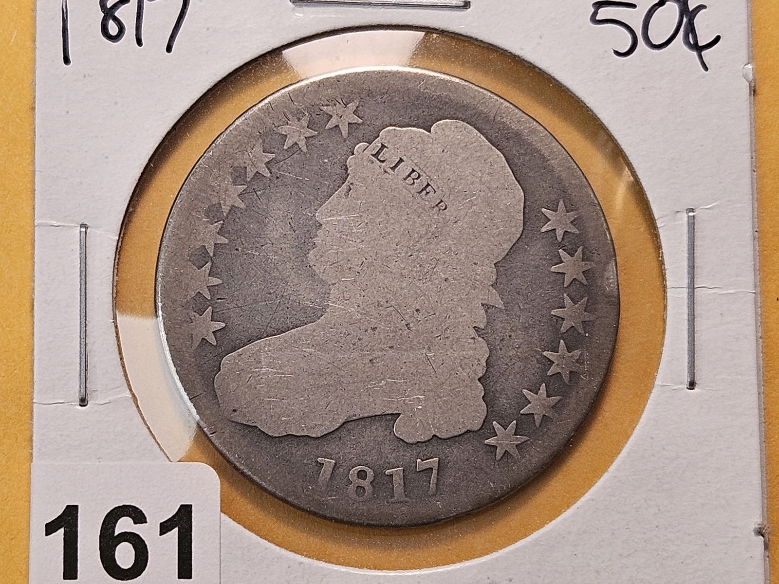 1817 Capped Bust Silver Half Dollar (1 of 4)