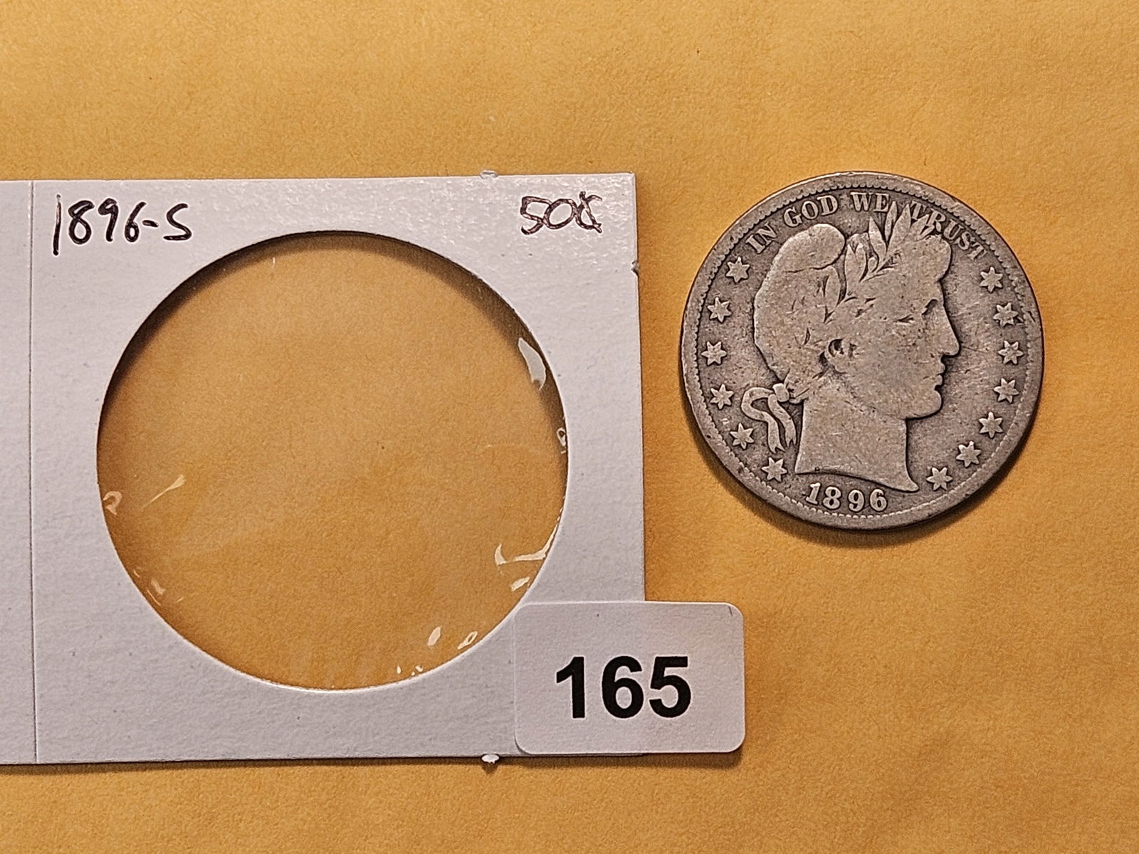 Semi-Key Date 1896-S Barber Silver Dollar - 2