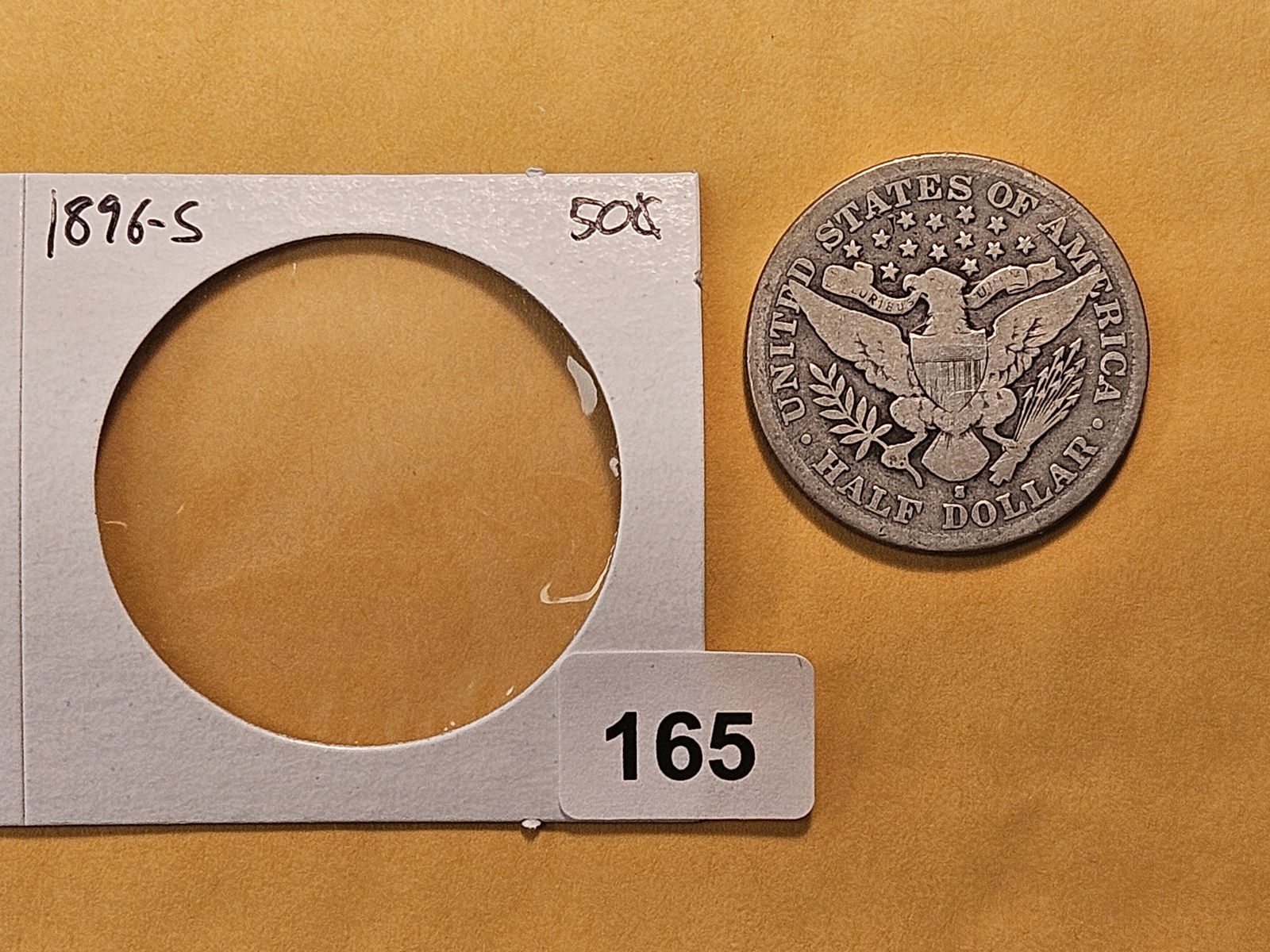 Semi-Key Date 1896-S Barber Silver Dollar - 3