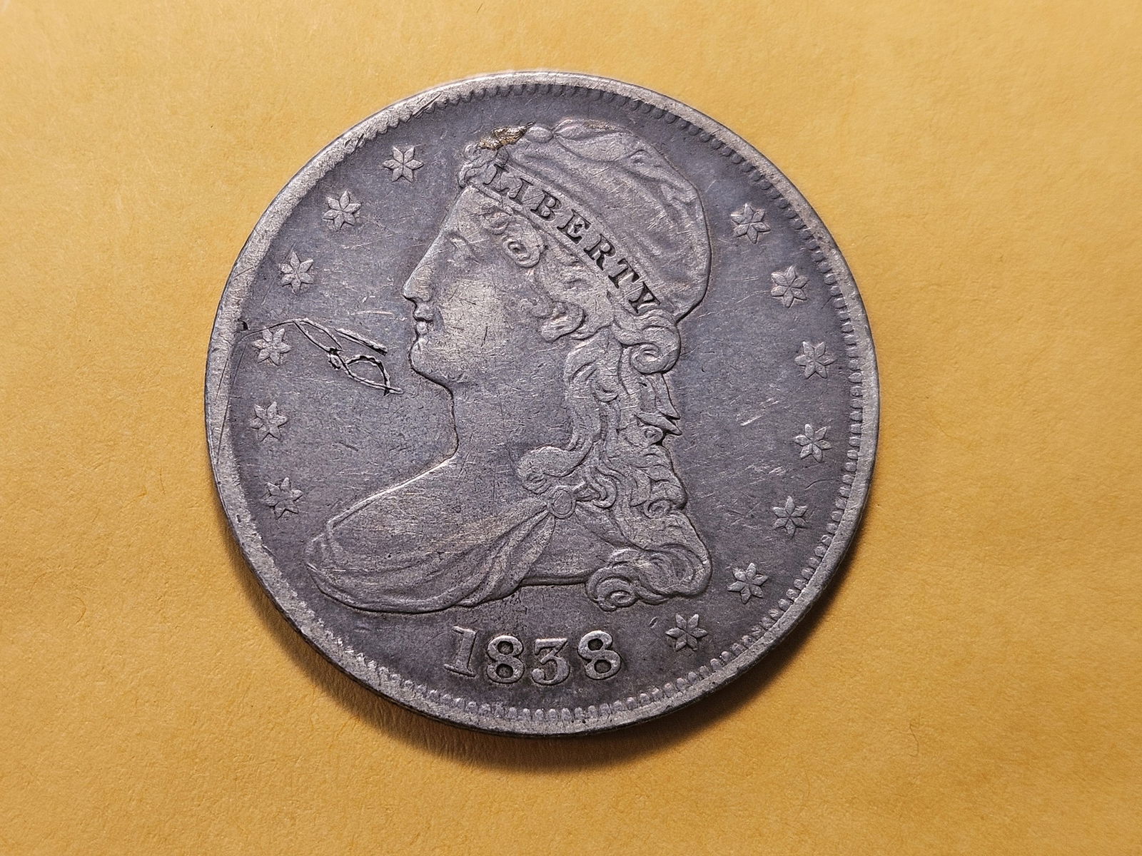 1838 Capped Bust Silver Half Dollar (1 of 4)