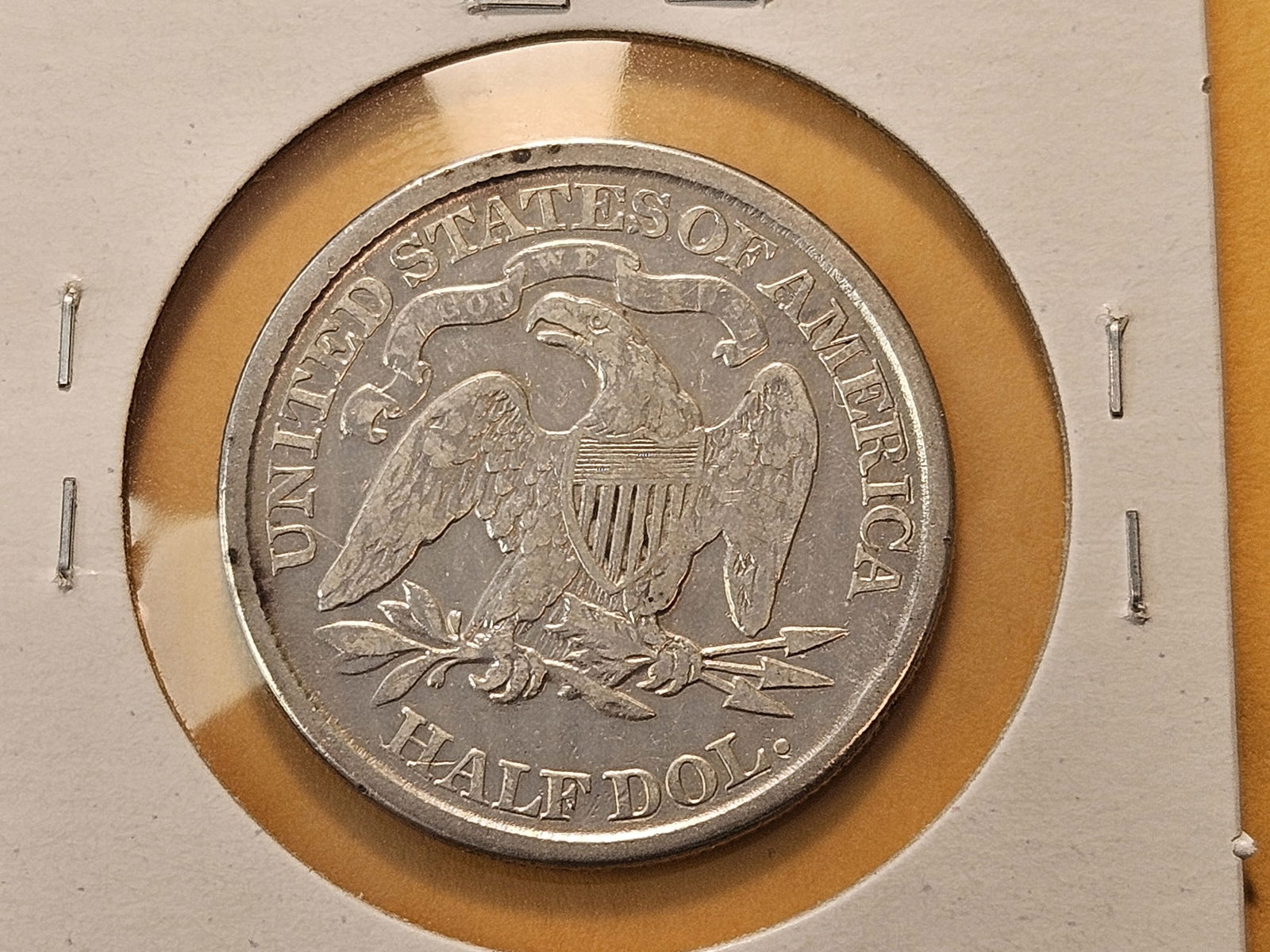 Four Circulated Seated Liberty Silver Half Dollars - 10