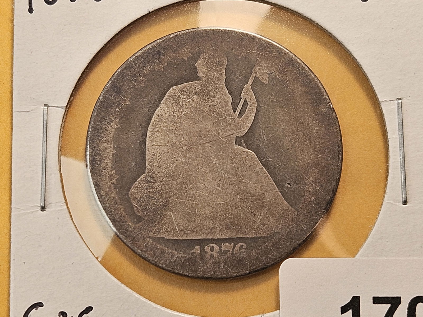 Four Circulated Seated Liberty Silver Half Dollars - 2