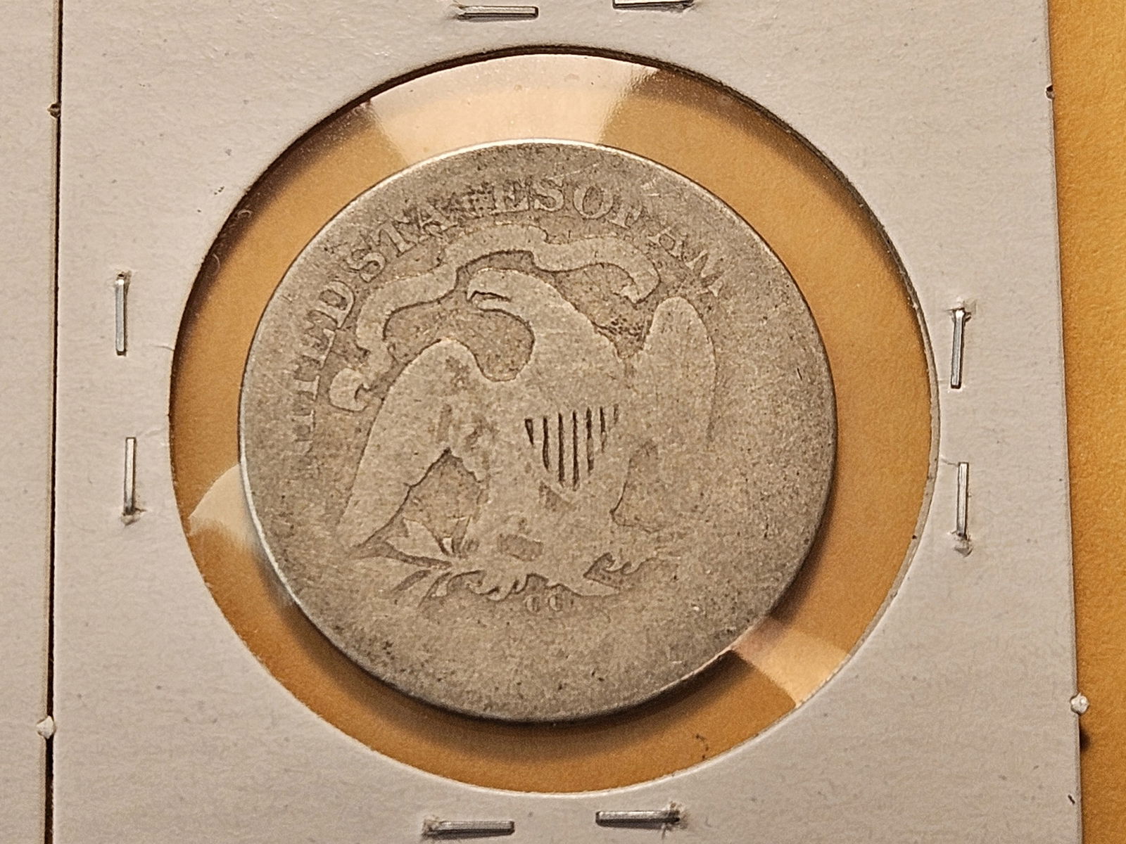 Four Circulated Seated Liberty Silver Half Dollars - 8