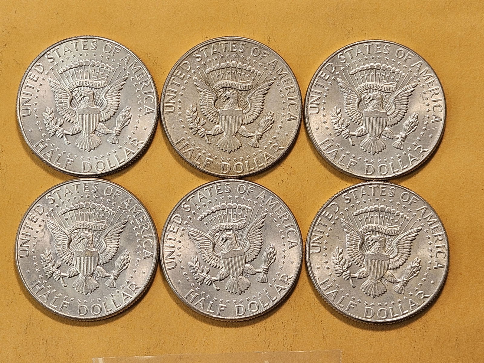 Six 1964 Kennedy Silver Half Dollars - 4