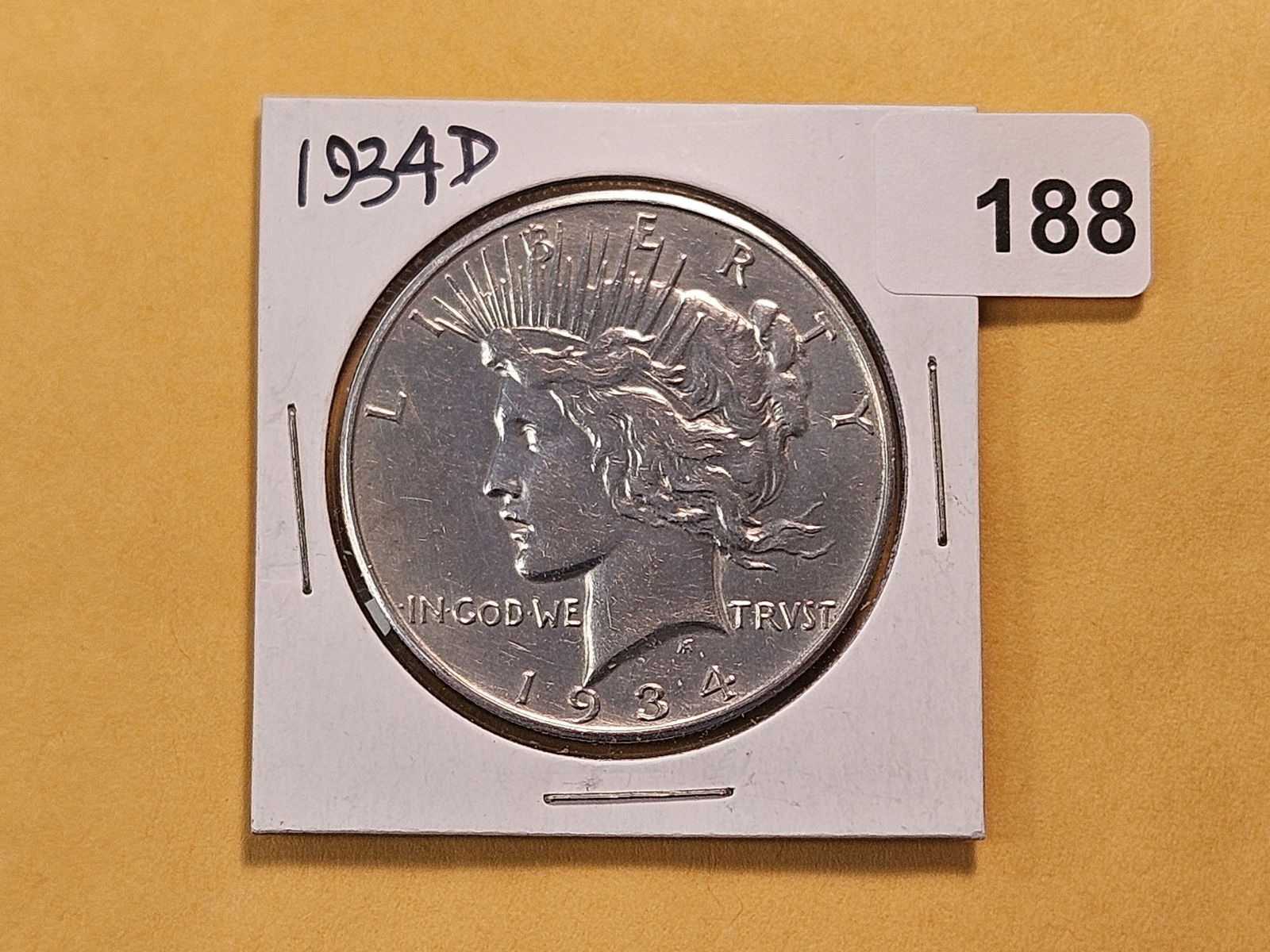 1934-D Peace Silver Dollar - 2