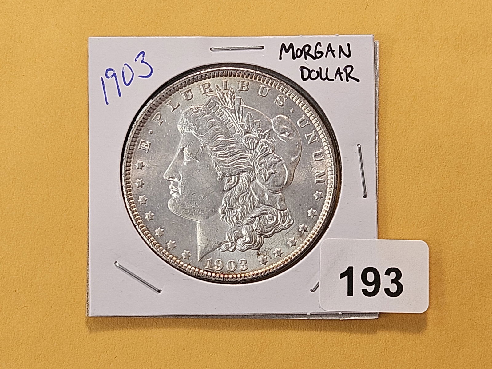 Brilliant About Uncirculated 1903 Morgan Silver Dollar - 2