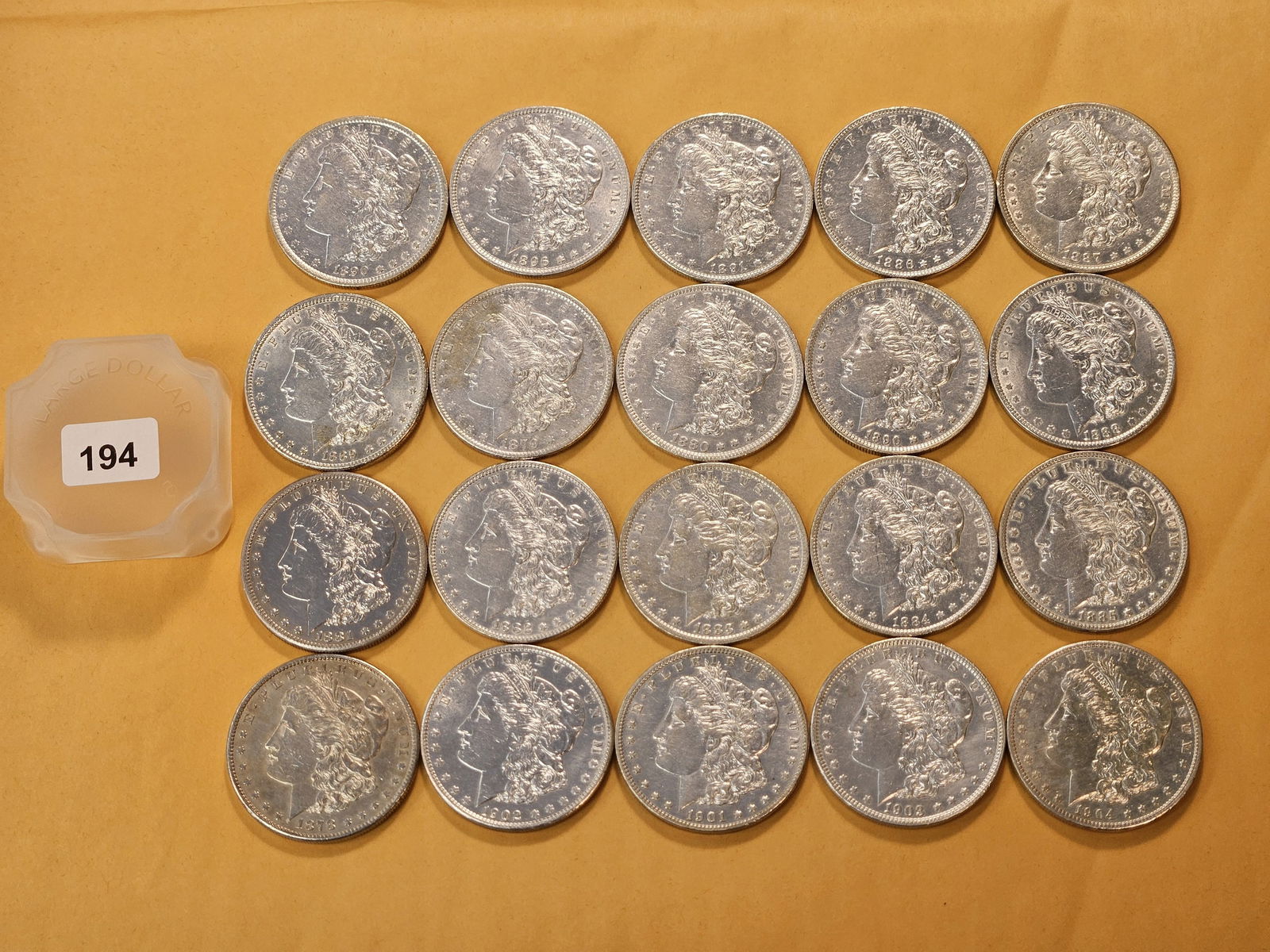 ** FULL ROLL ** Twenty Morgan Silver Dollars (1 of 6)