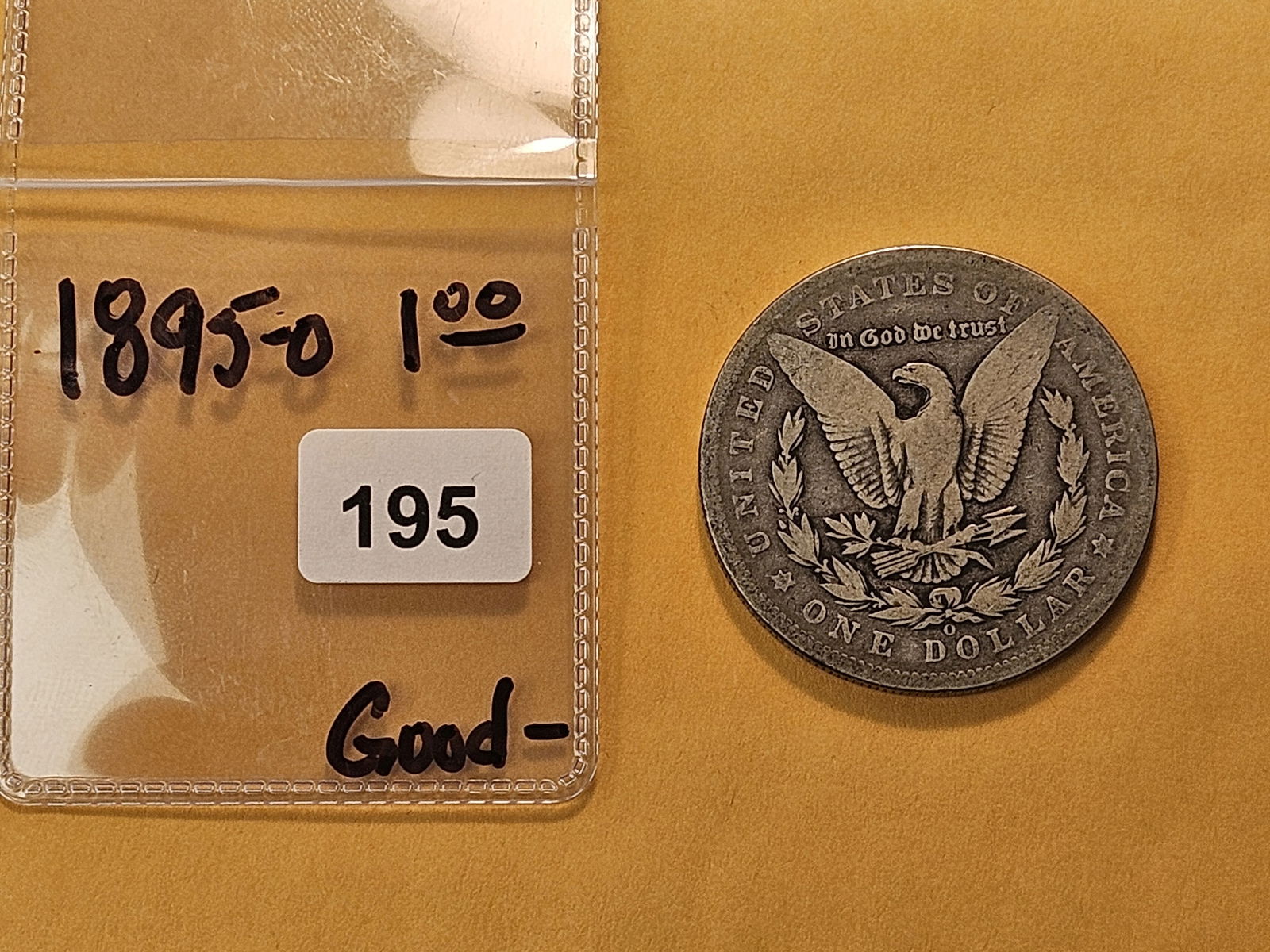 KEY DATE! 1895-O Morgan Silver Dollar - 3