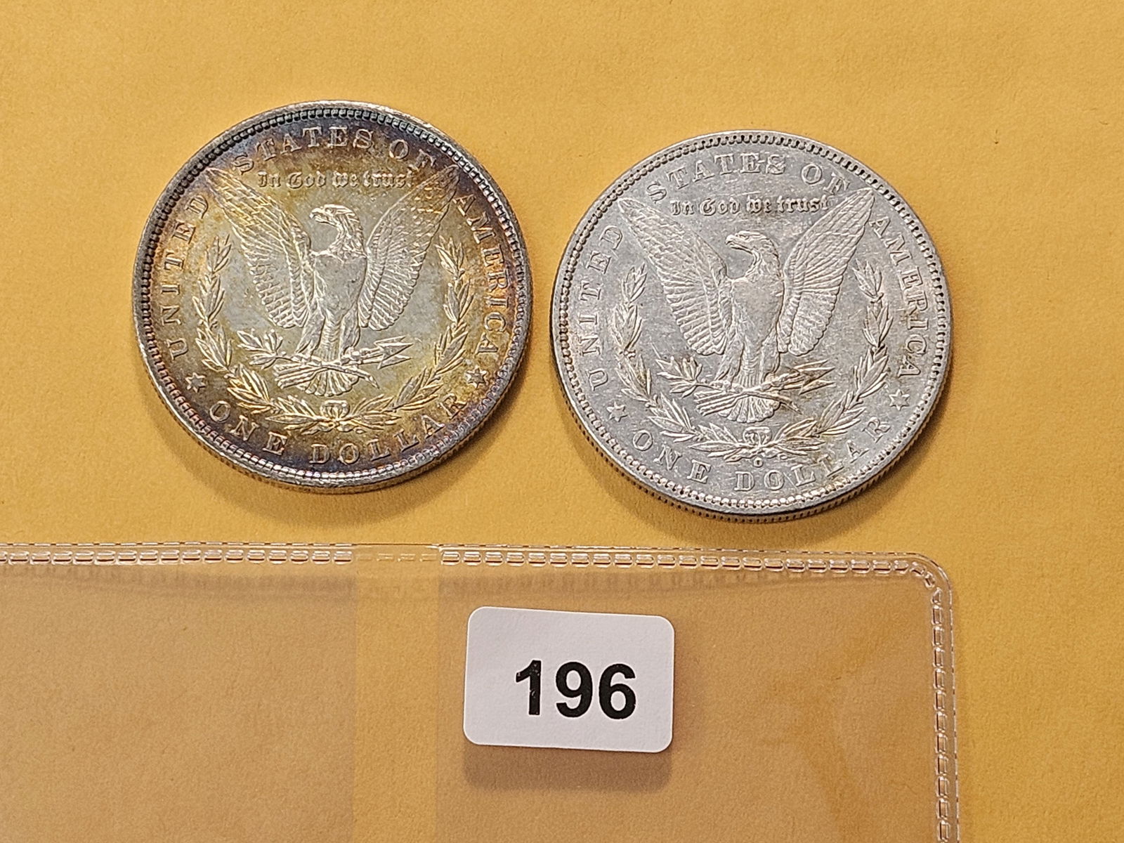 Two About Uncirculated Morgan Silver Dollars - 3