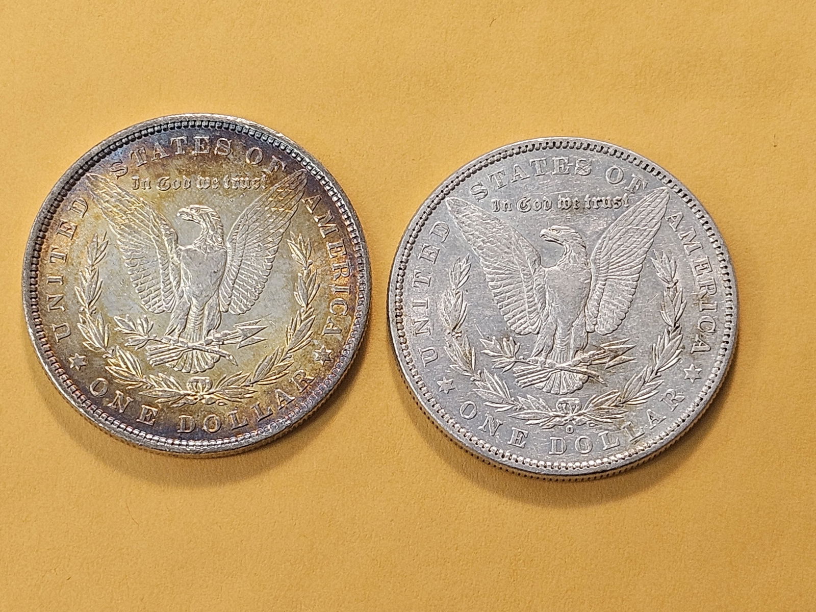 Two About Uncirculated Morgan Silver Dollars - 4